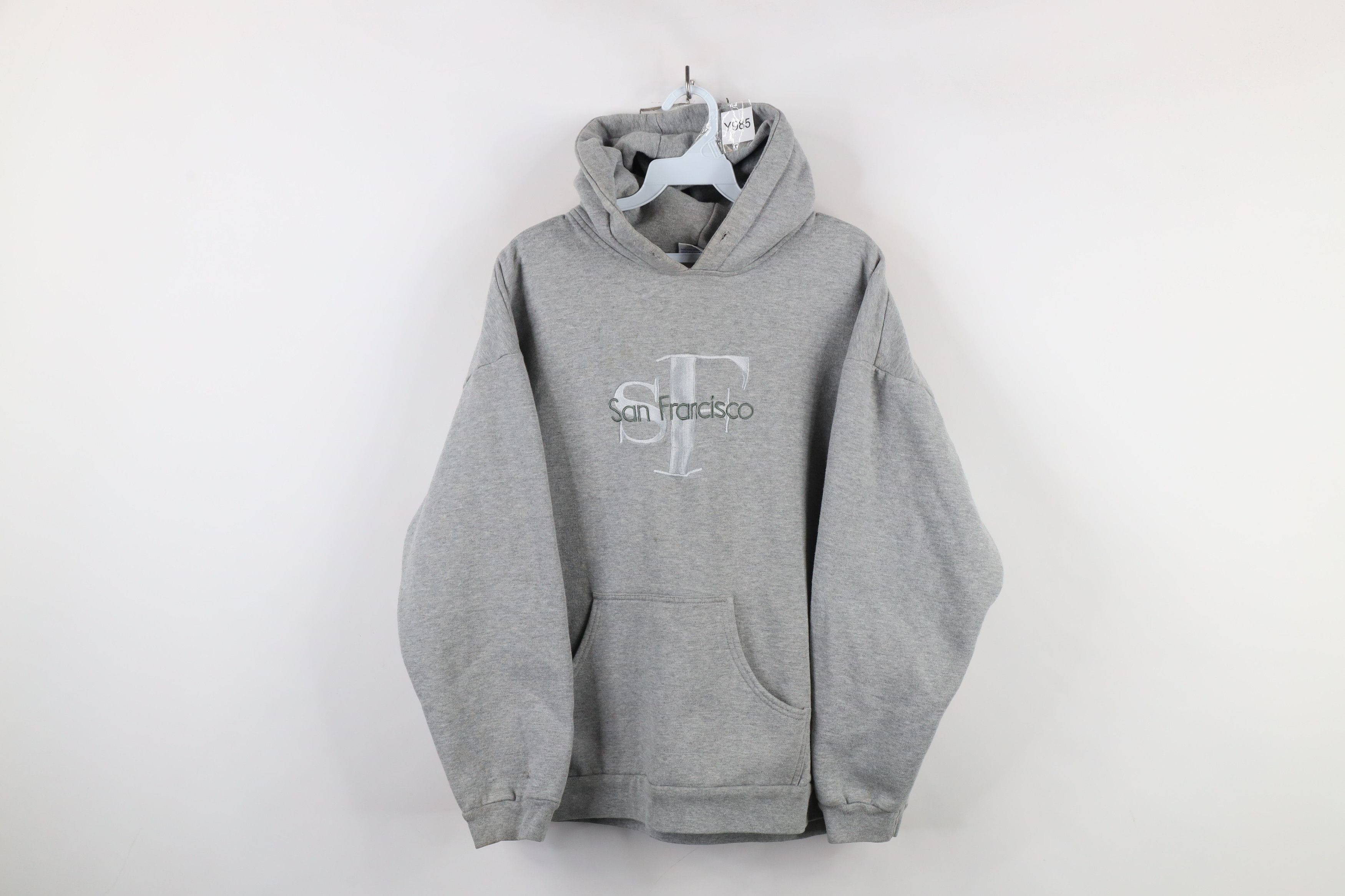 Vintage Vintage 90s Streetwear San Francisco California Hoodie Gray Size XL / US 12-14 / IT 48-50 - 1 Thumbnail
