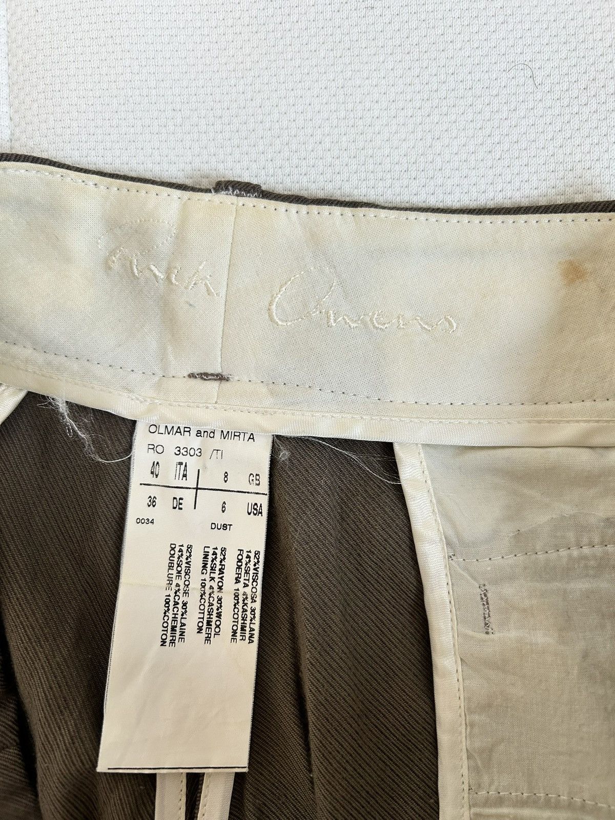Rick Owens Rick Owens Olmar & Mirta “Dust” Cropped trousers Size 27" / US 4 / IT 40 - 4 Thumbnail