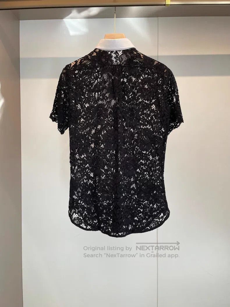 Valentino Valentino Black cotton short-sleeved shirt Size US M / EU 48-50 / 2 - 2 Thumbnail