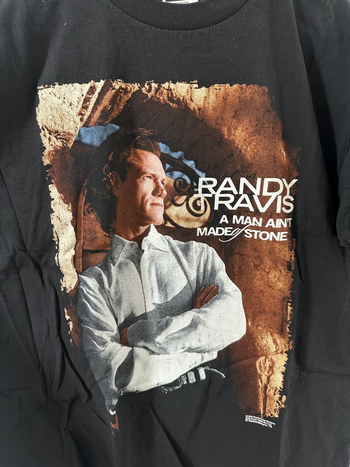 Other Vintage Randy Travis T Shirt Y2K 2000 Made Of Stone Tour Size US XL / EU 56 / 4 - 4 Thumbnail