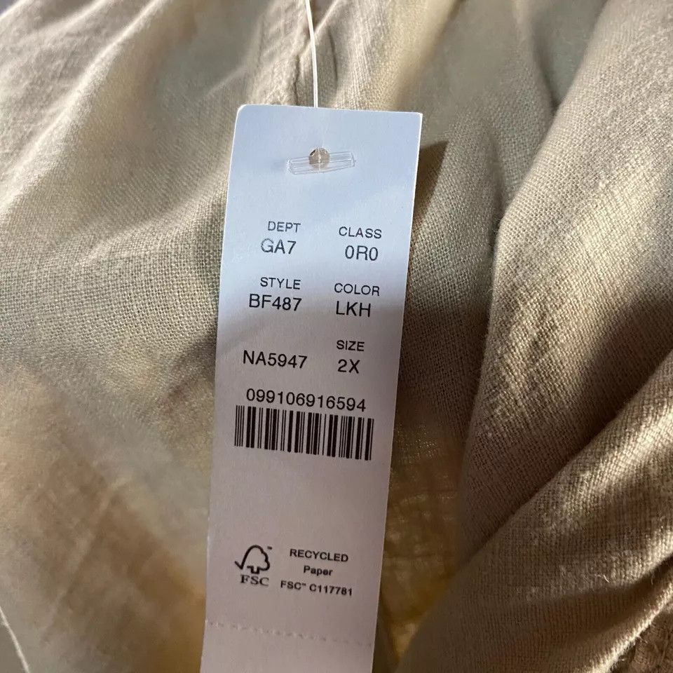 J.Crew J Crew Pants Women's 2X Beige Jogger Taper Drawstring NWT Size 40" / US 18 - 8 Thumbnail