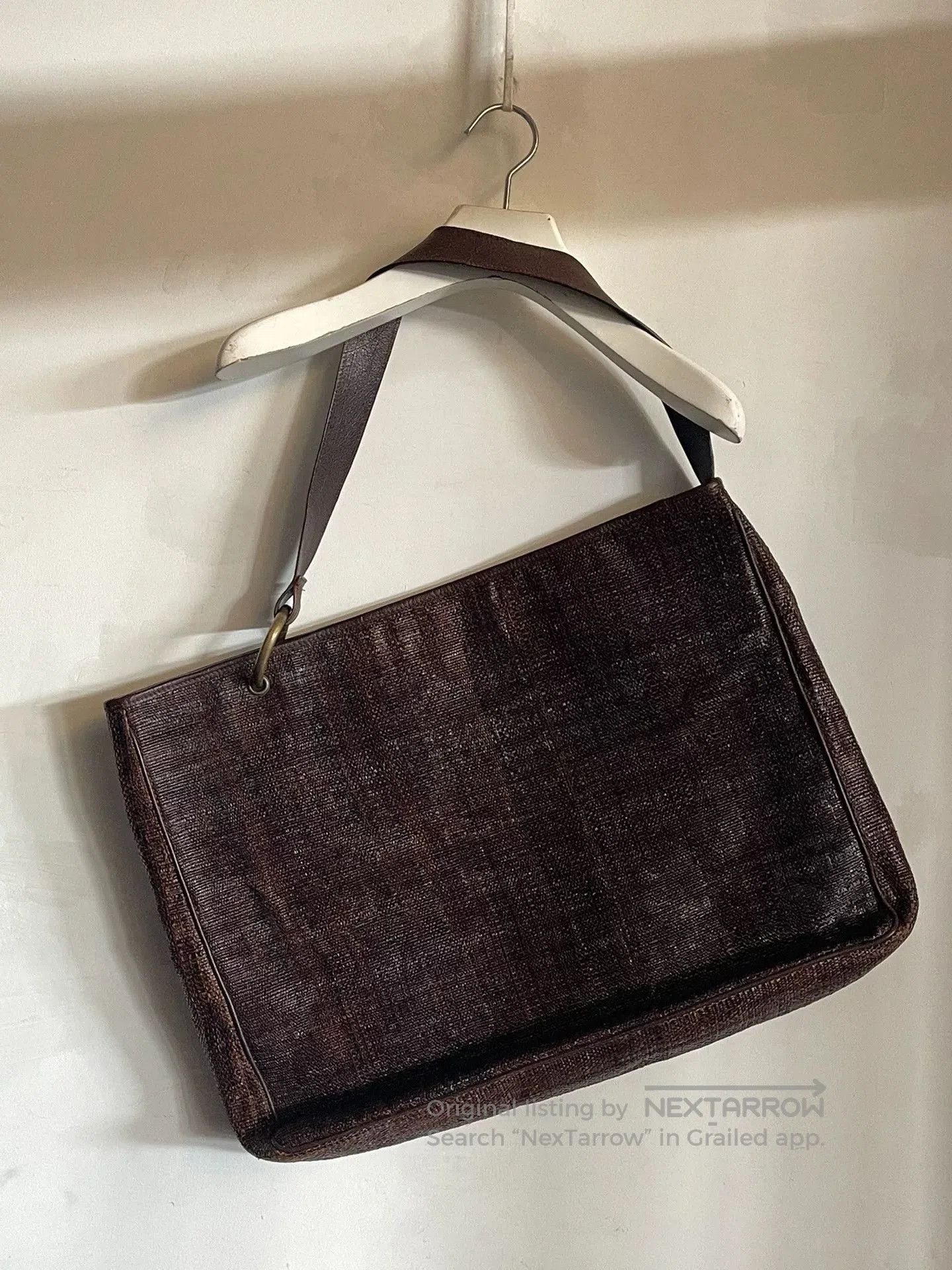 Dries Van Noten Dries Van Noten Woven Leather Asymmetrical Bag. Size ONE SIZE - 2 Thumbnail