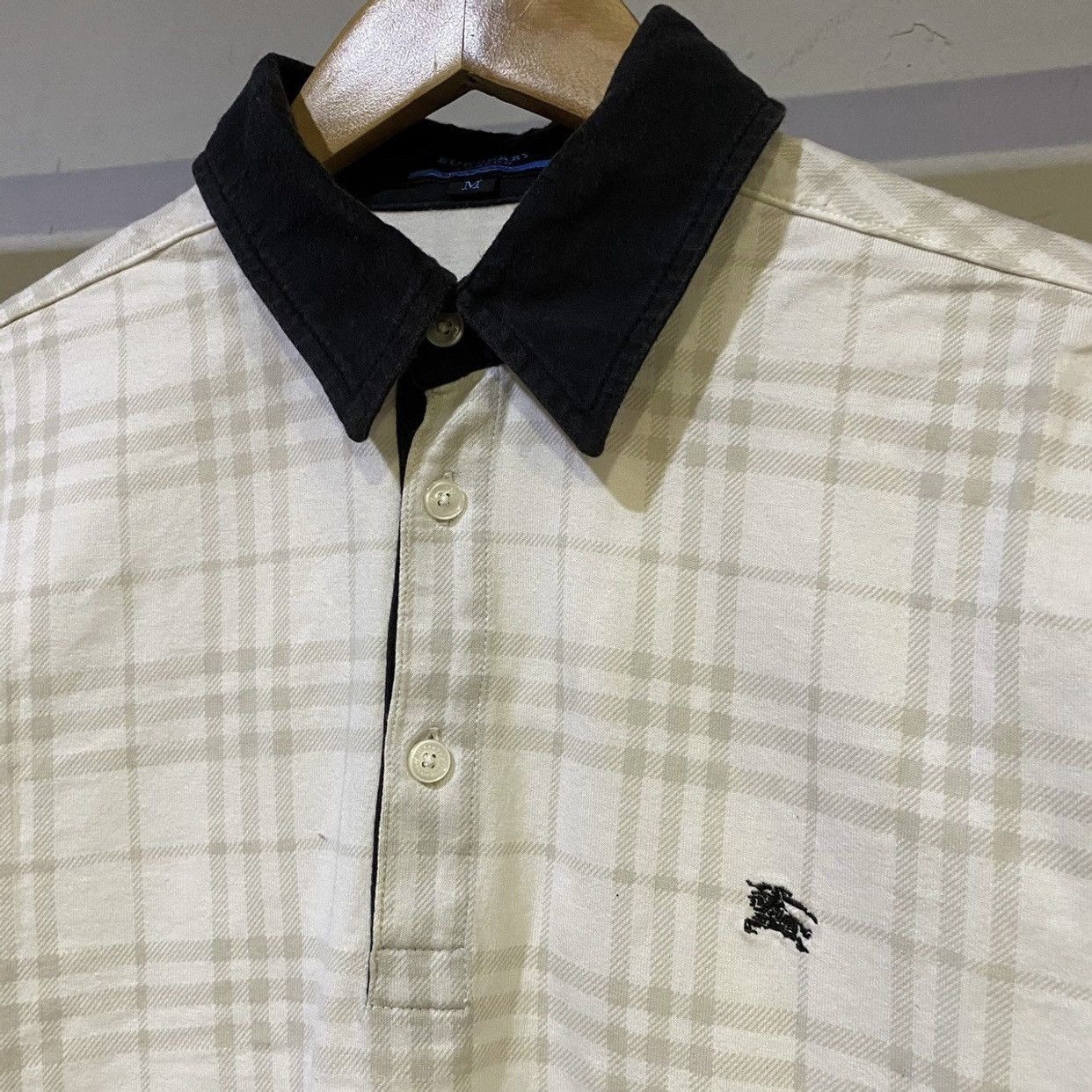 Burberry BURBERRY LONDON BLUE LABEL NOVA CHECK POLO T-SHIRT Size US M / EU 48-50 / 2 - 3 Thumbnail