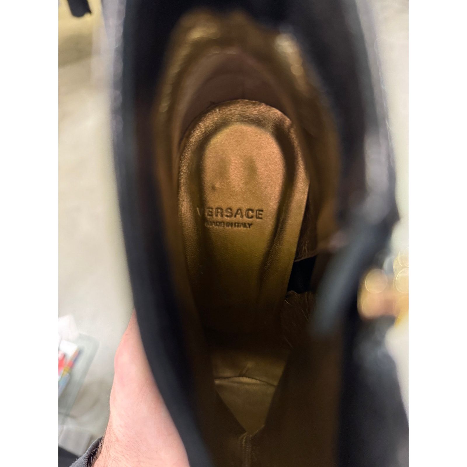 Versace Versace black leather triple platform heels Size US 7 / IT 37 - 8 Thumbnail