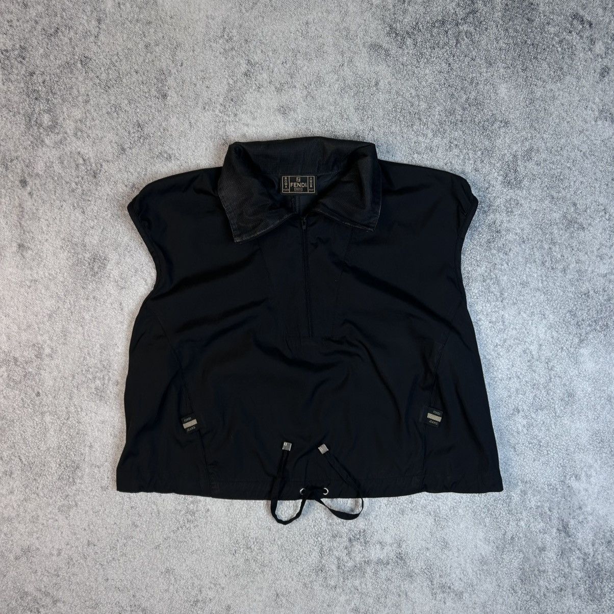 Fendi Vintage Fendi Roma Embroidered Black Vest Size M / US 6-8 / IT 42-44 - 8 Thumbnail