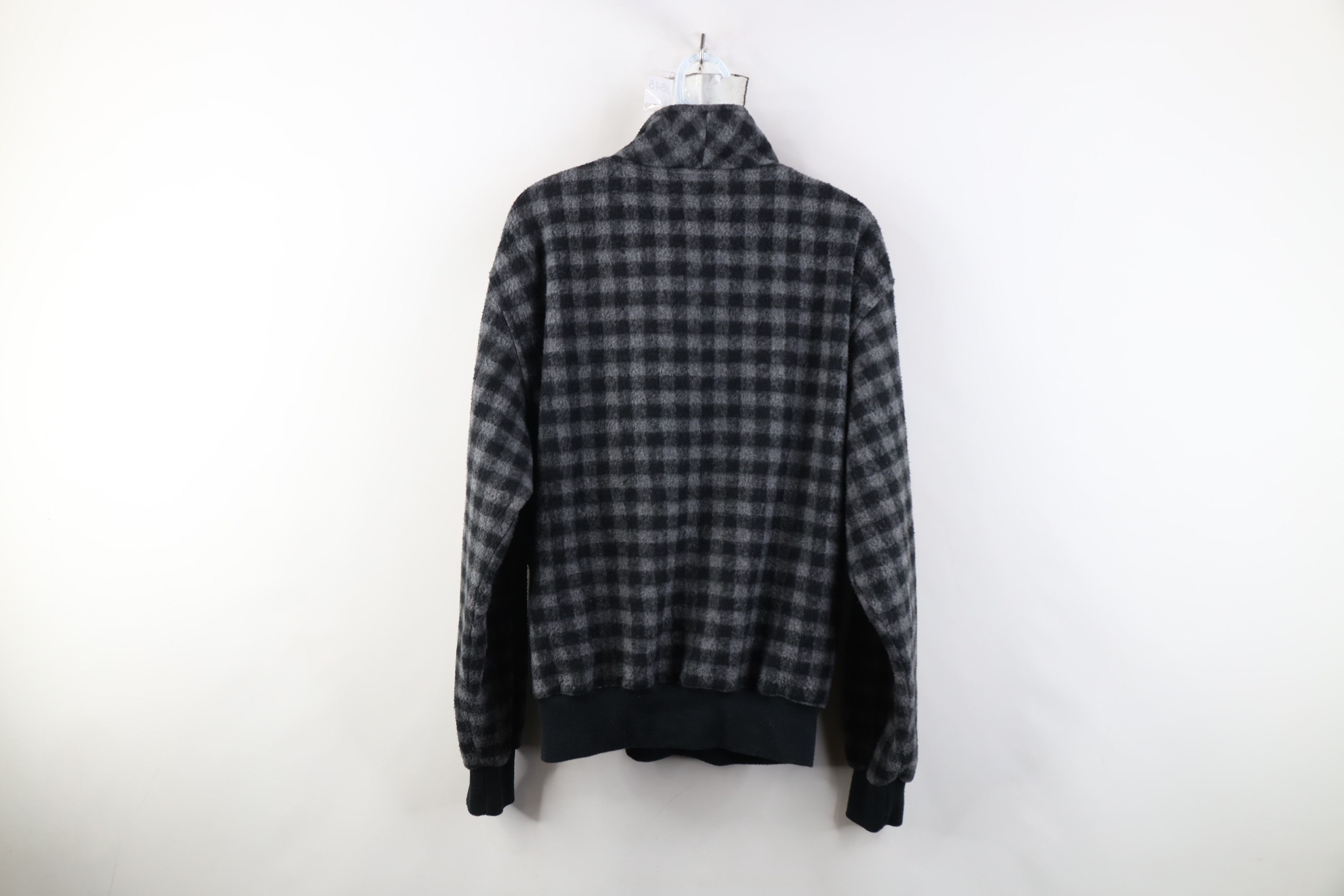 Vintage Vintage 90s Streetwear Fit Checkered Fleece Half Zip Sweater Size US M / EU 48-50 / 2 - 13 Thumbnail