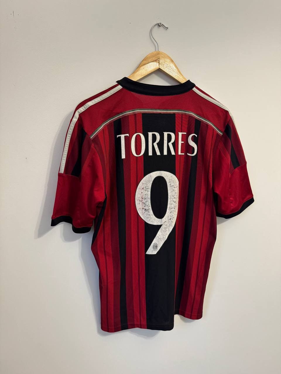 Adidas × Vintage Adidas Vintage Jersey Milano Torres Home Size US M / EU 48-50 / 2 - 5 Thumbnail
