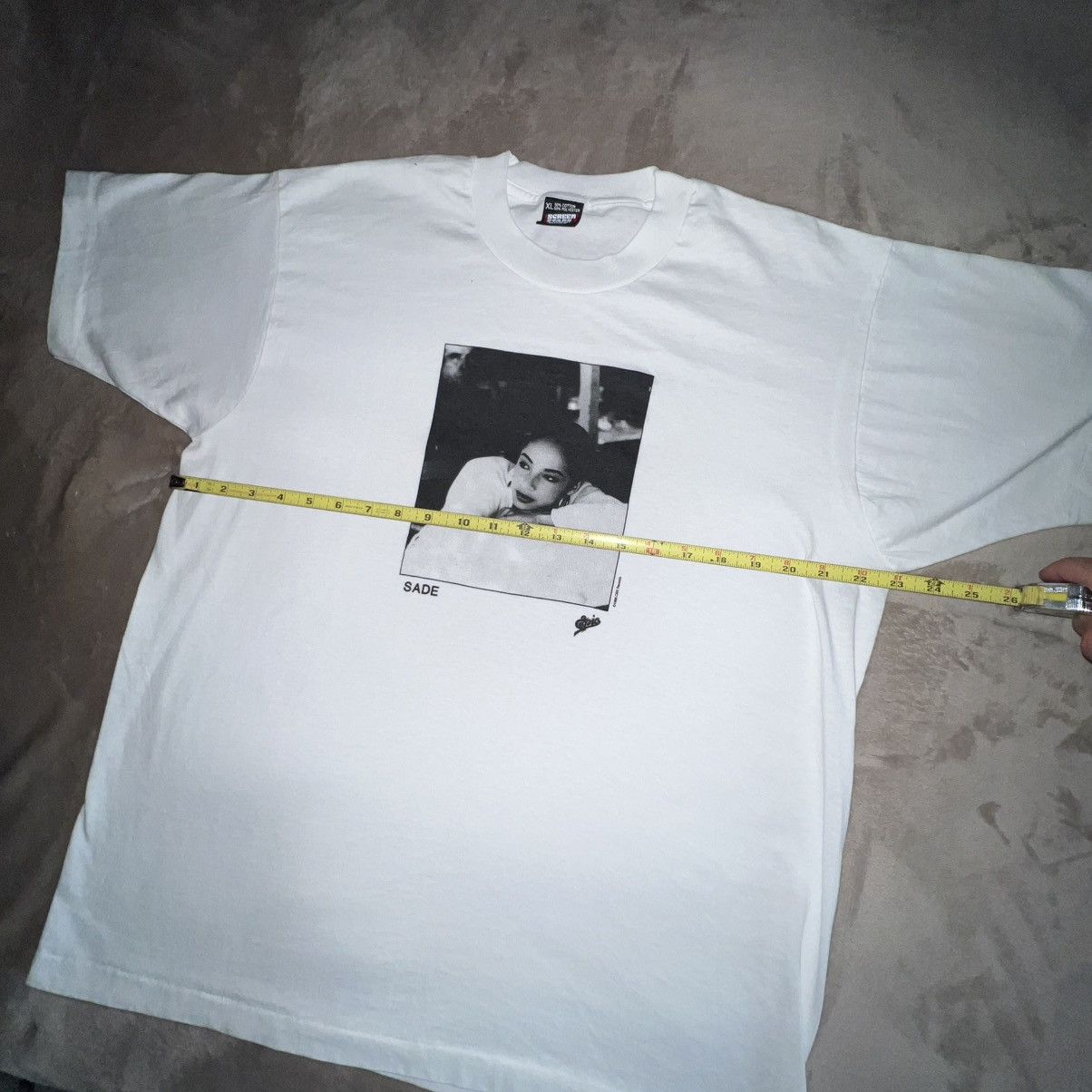 Vintage 80s VTG SADE - Epic Records T-Shirt Promo Size US XL / EU 56 / 4 - 1 Thumbnail