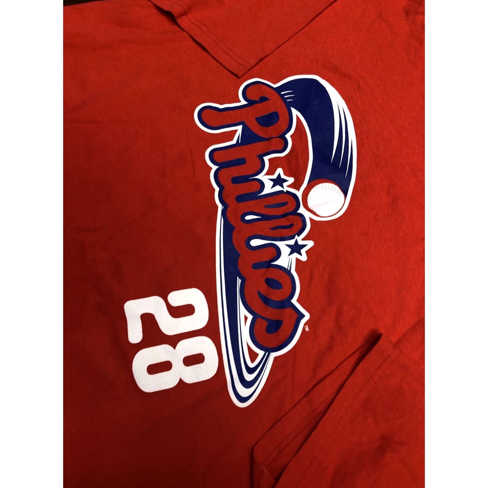MLB VINTAGE MLB Merchandise Jason Werth Phillies Jersey Shirt XL Red Crew Neck Short Sleeve Mens Classic Fit Gift Size US XL / EU 56 / 4 - 6 Thumbnail