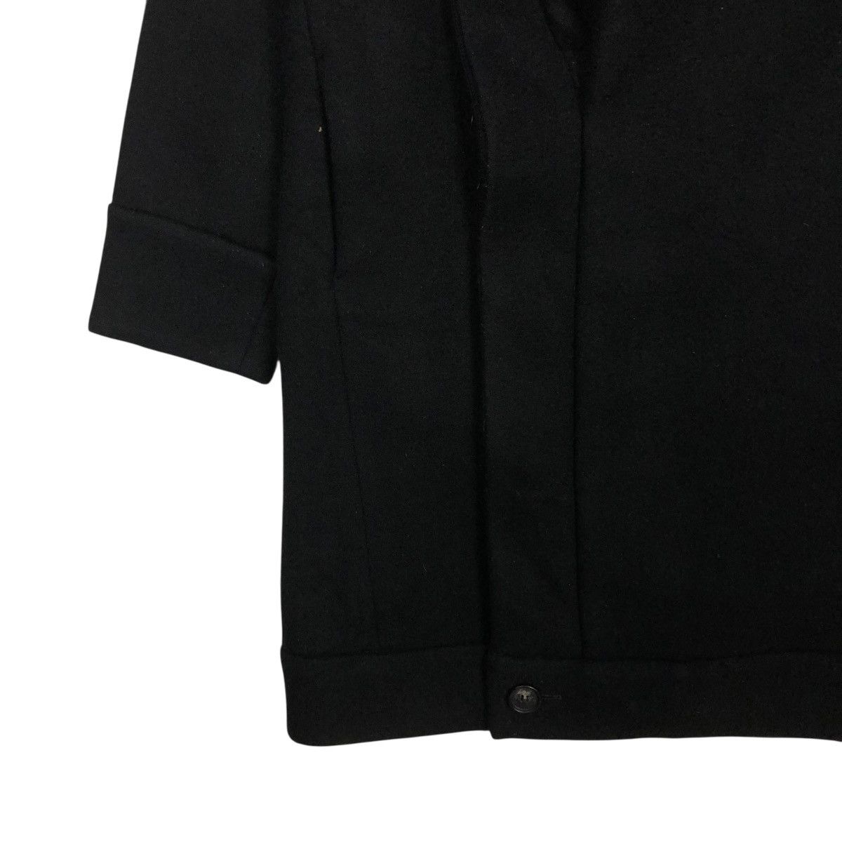 🔥RICH BLACK DOUBLE BREAST LAYER DESIGN LONG WOOL CHALAYAN