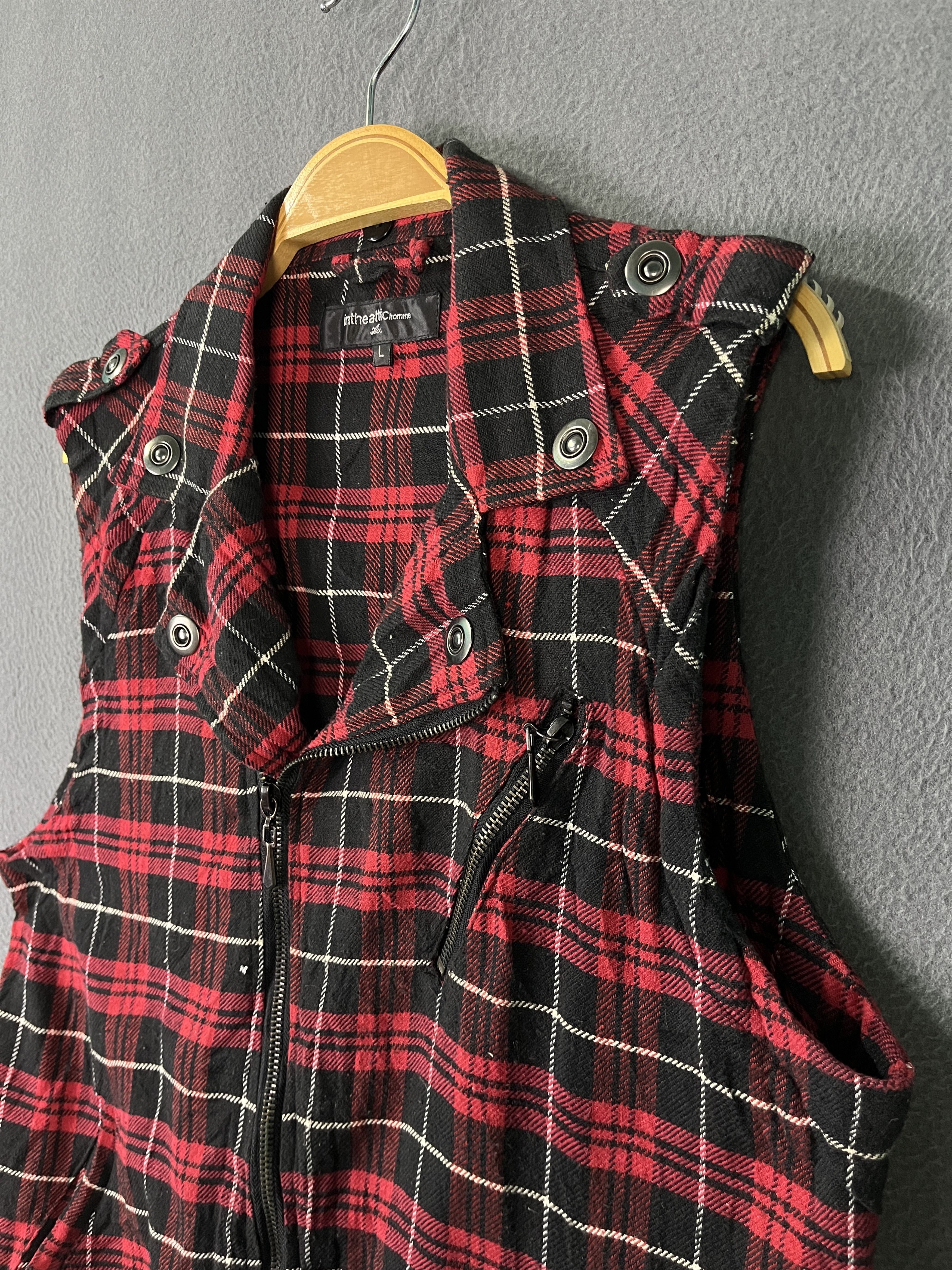 In The Attic In The Attic Homme Tartan Seditionaries Sleeveless Jacket Size US S / EU 44-46 / 1 - 5 Thumbnail