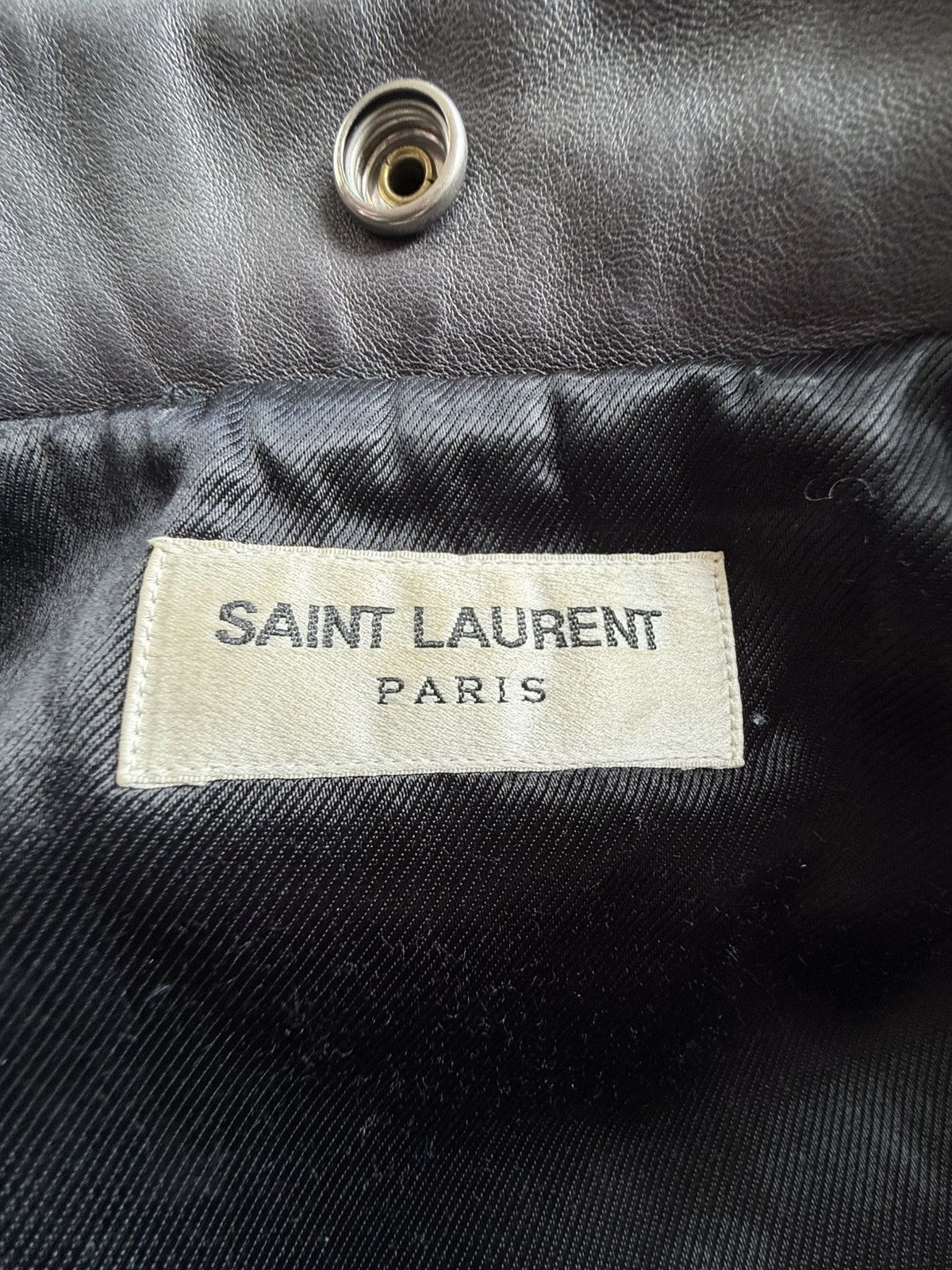 Saint Laurent Paris $3k 🤑Saint Laurent classic black teddy leather wool FR36 S Size XS / US 0-2 / IT 36-38 - 16 Thumbnail