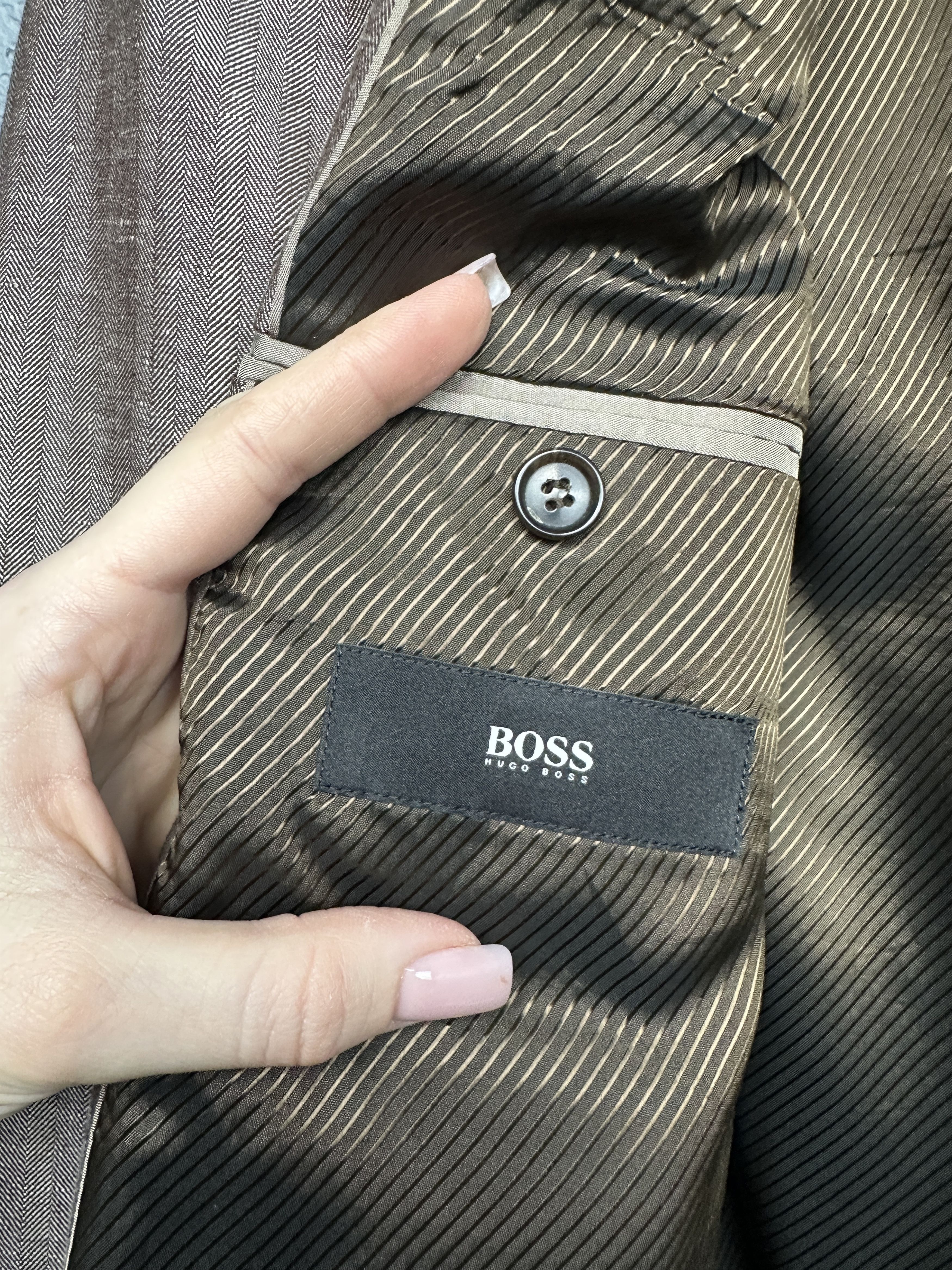 Hugo Boss Hugo Boss Mens Wool-Linen Blazer Jacket Size US M / EU 48-50 / 2 - 3 Thumbnail
