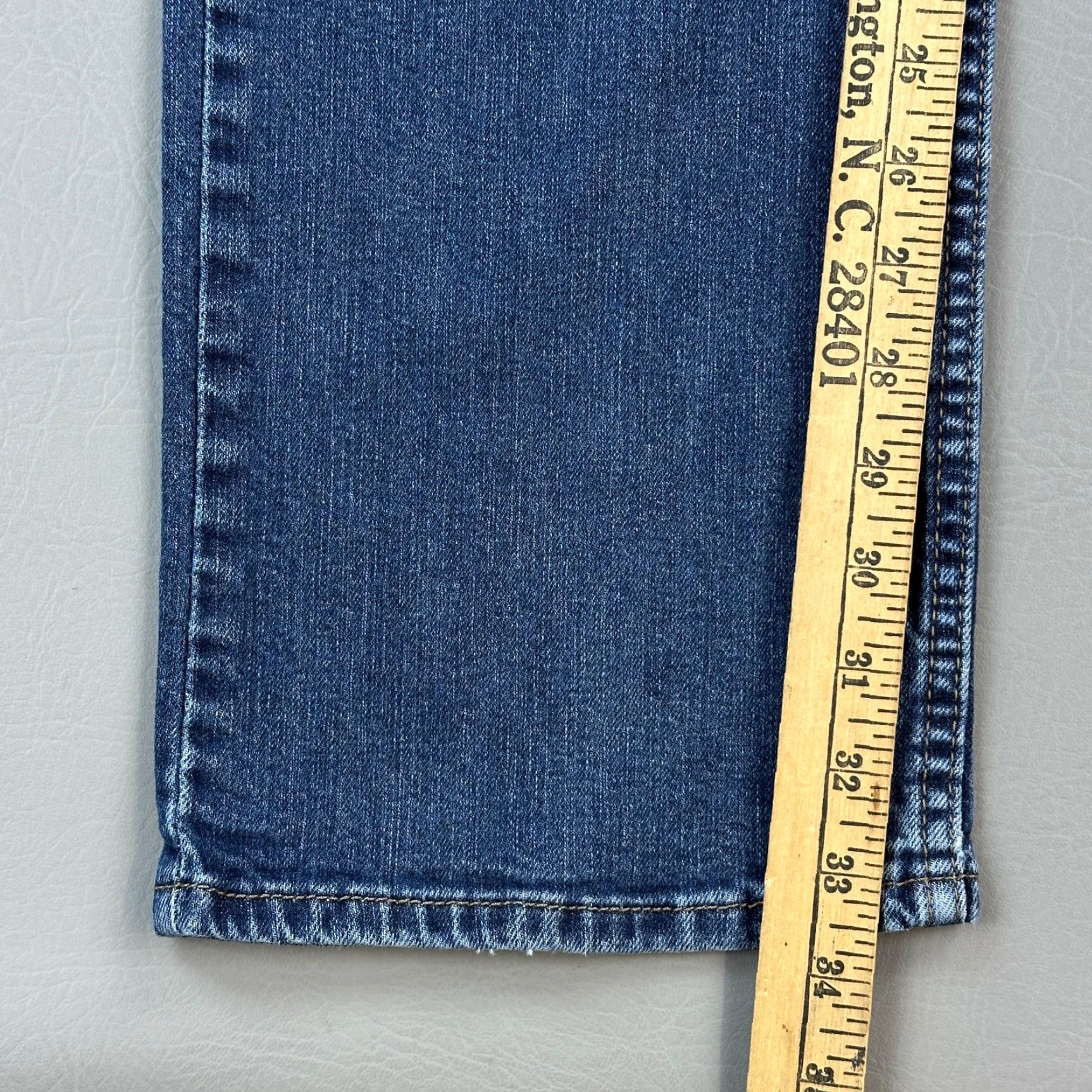 Levi's Levi's 514 Jeans Mens 34x34 Blue Dark Wash Denim Straight Fit Stretch Casual Size US 34 / EU 50 - 3 Thumbnail
