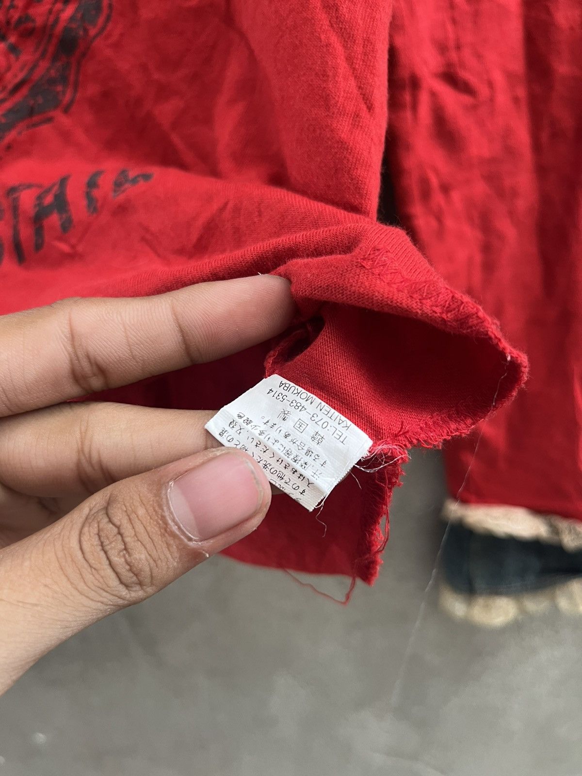 Handmade CHEAP★FED★ College Grunge Top – Japan Punk Y2K Size US XS / EU 42 / 0 - 13 Thumbnail