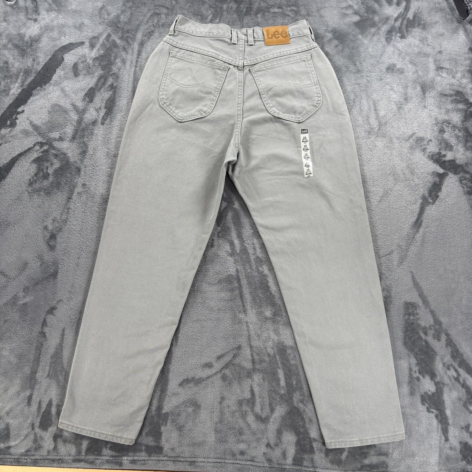 Lee Lee Womens Petite 10 29W X 28L Relaxed Fit Gray Denim Jeans Size 29" - 2 Thumbnail