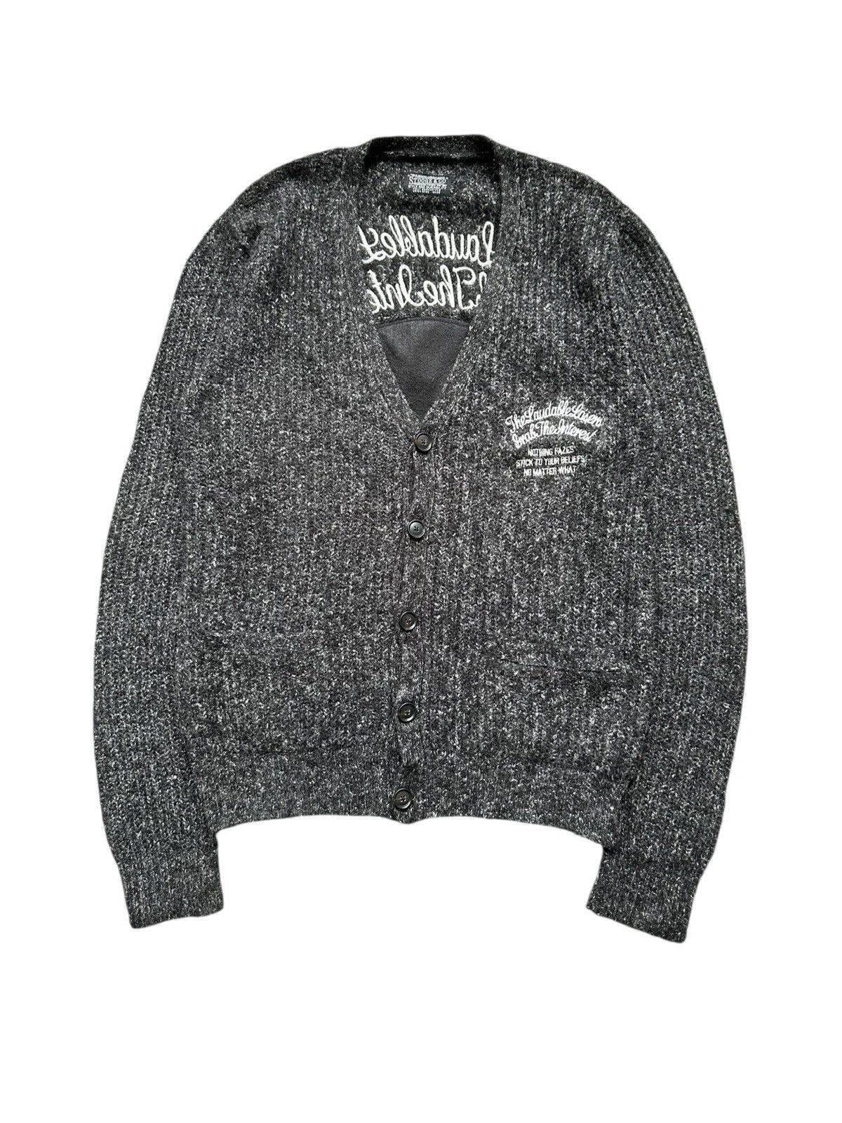 If Six Was Nine 00's Stooges & Co wool knitted cardigan Size US M / EU 48-50 / 2 - 1 Thumbnail