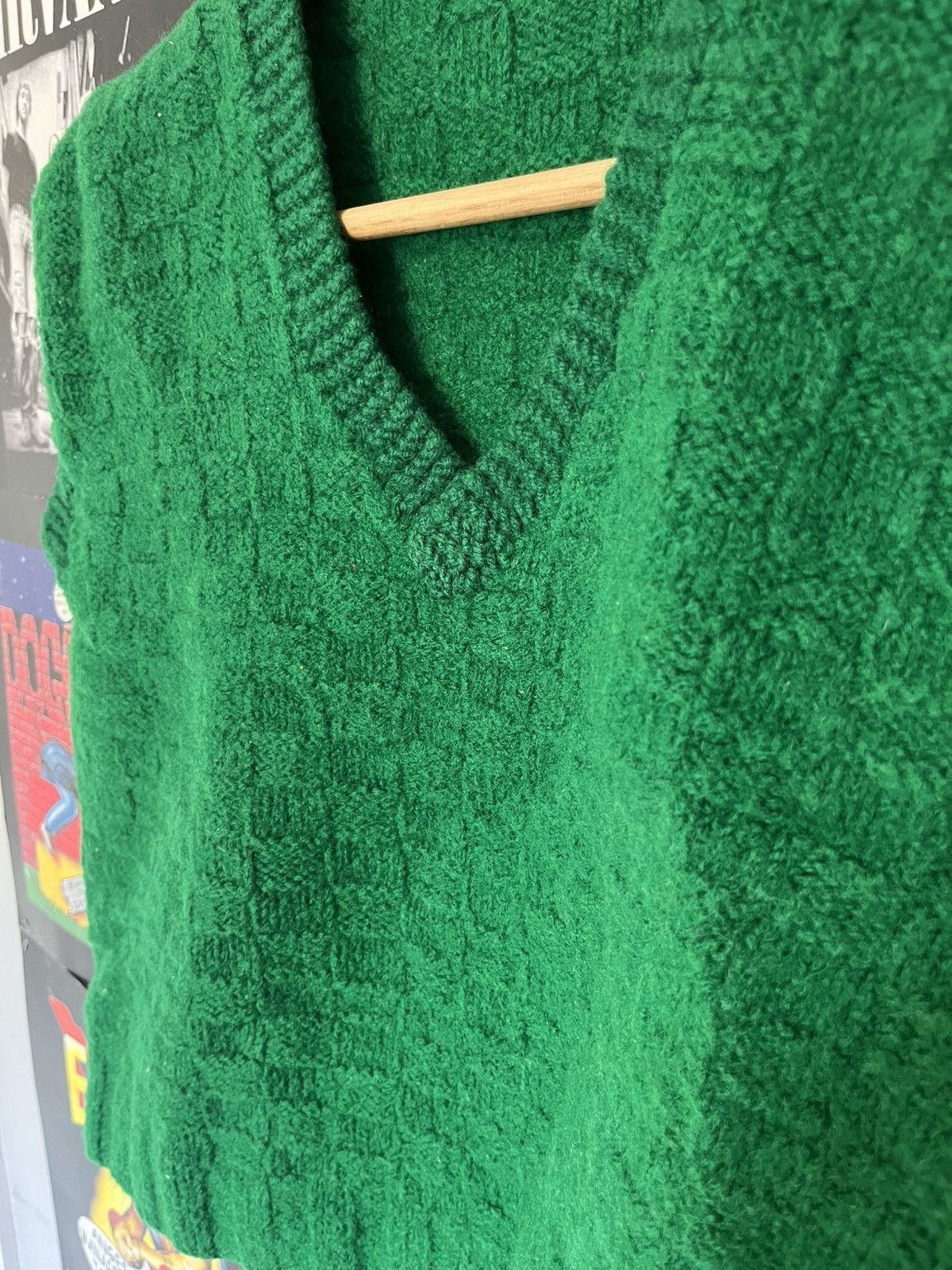 Other Vintage 90’s Very Thick Cropped Knit Vest Sweater! Size XS / US 0-2 / IT 36-38 - 3 Thumbnail