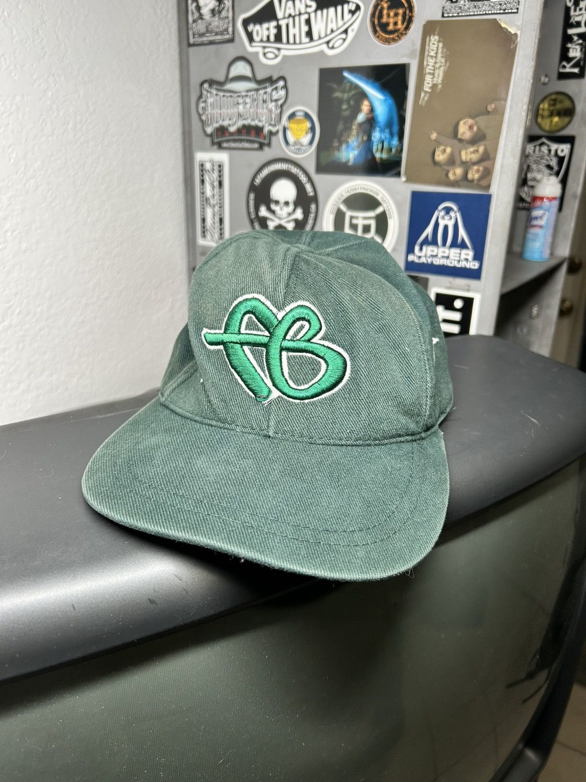 Fubu Vintage FUBU “fb” Ballcap. Cloth Strap w Buckle Size ONE SIZE - 1 Thumbnail
