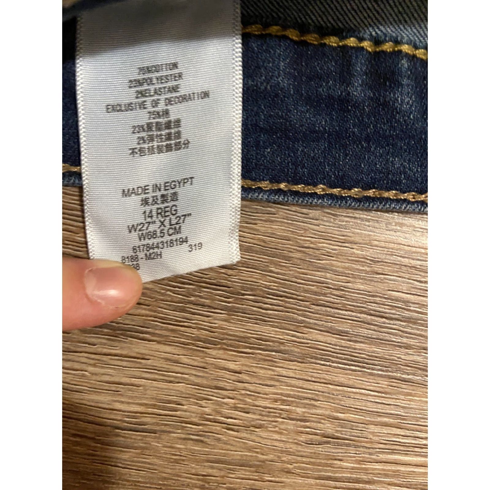 Levi's Levi’s 511 Jeans Womens Blue Straight Performance SZ 14 W27xL27 Size 36" / US 14 / IT 50 - 3 Thumbnail