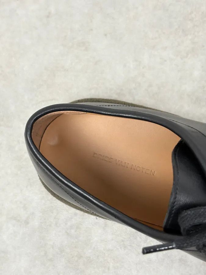 Dries Van Noten Dries Van Noten Black Classy Premium Leather Derby Shoes Size US 12 / EU 45 - 8 Thumbnail