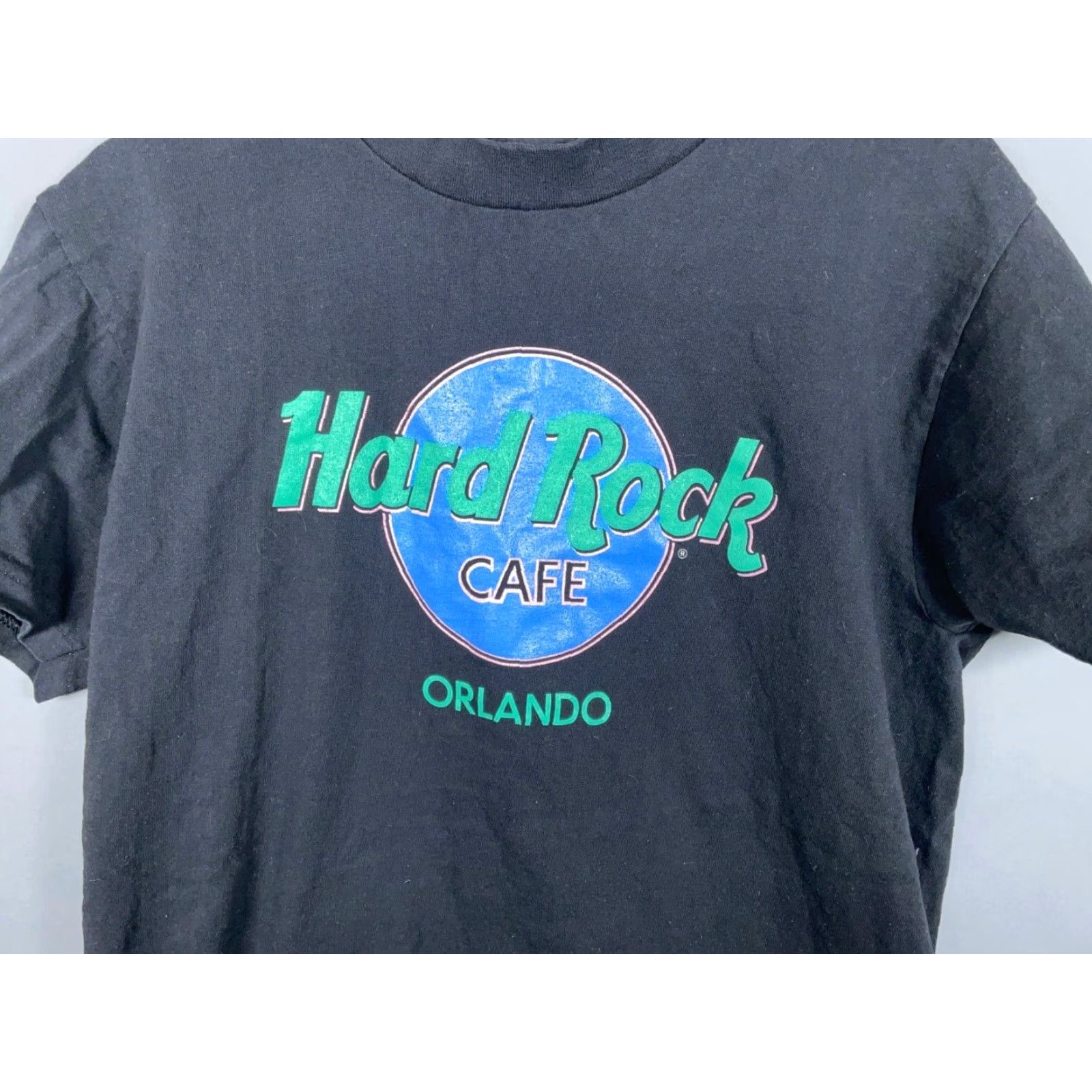 Hard Rock Cafe VINTAGE Hard Rock Cafe T-Shirt Orlando 90s Black Crew Neck Short Sleeve Mens M Large Tag Single Stitch 100% Cotton Graphic Print Size US M / EU 48-50 / 2 - 7 Thumbnail