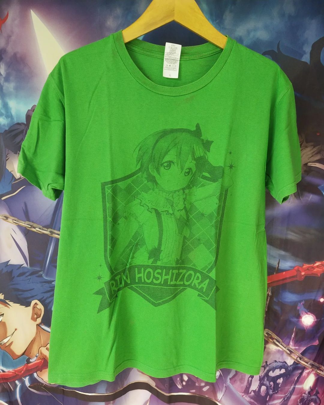 Anime × Japanese Brand Love Live! Rin Hoshizora Green Anime Idol Tees Size US L / EU 52-54 / 3 - 1 Thumbnail