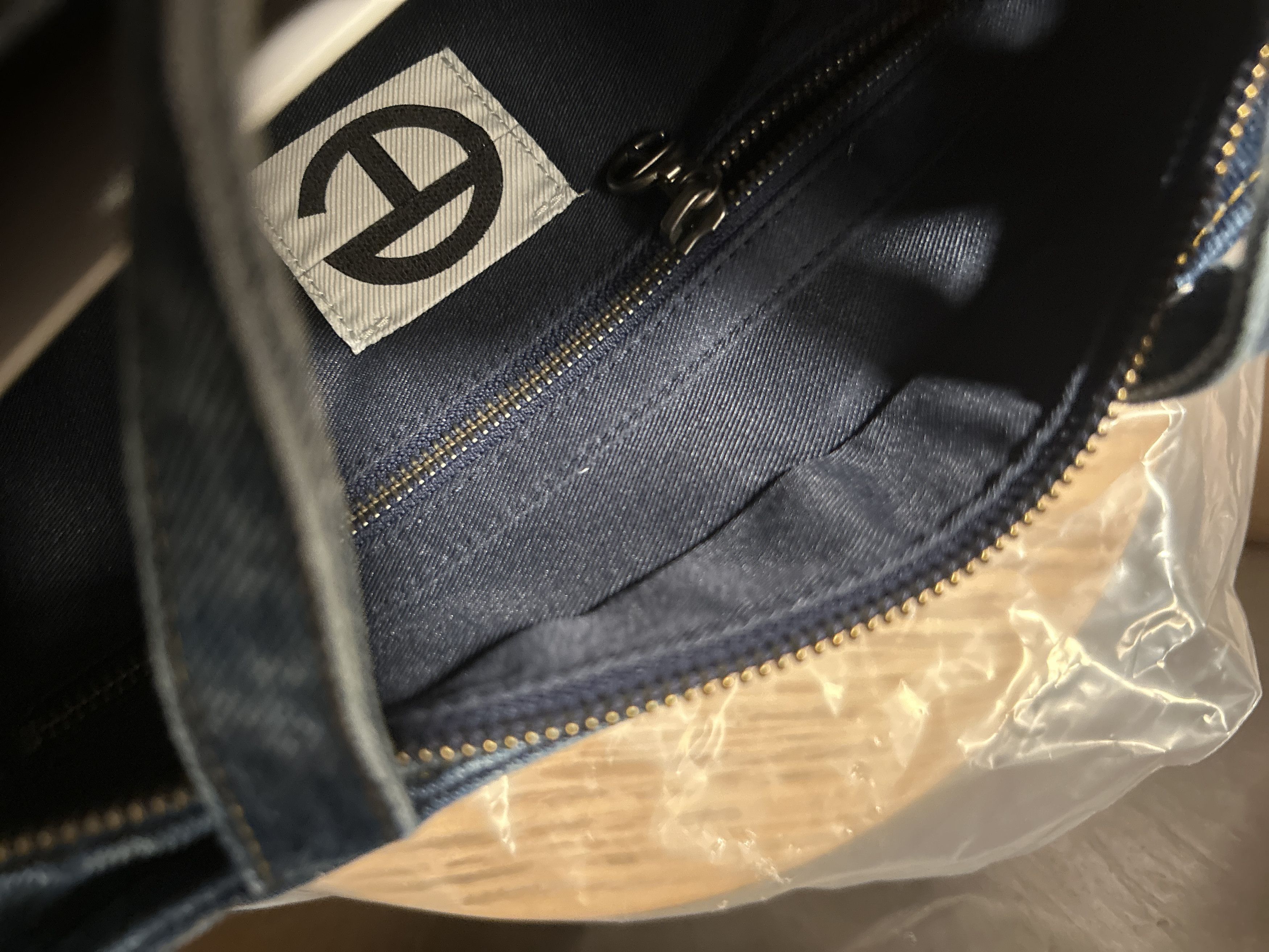 Telfar Medium Denim Shopper - Blue Size ONE SIZE - 5 Thumbnail