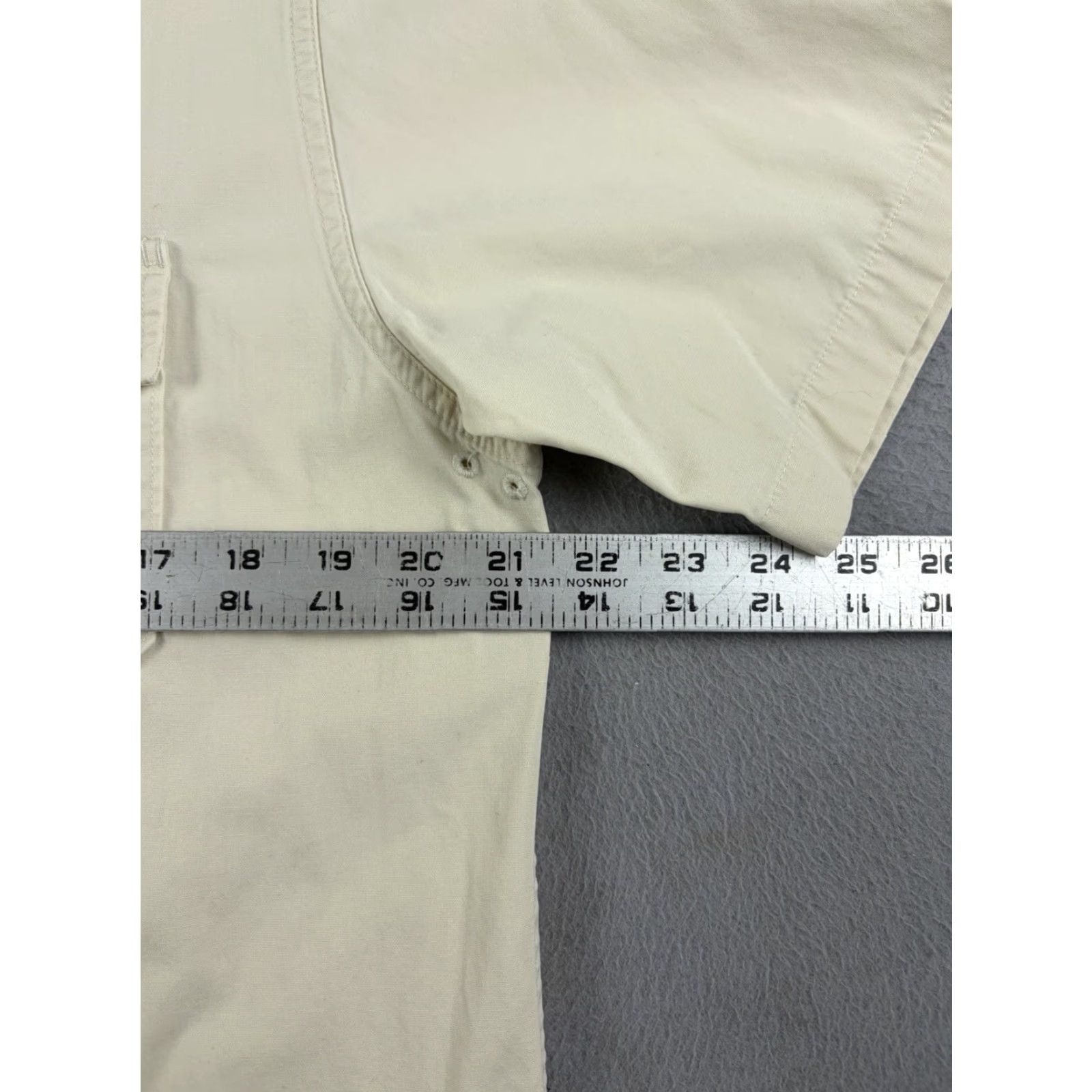 Gap VINTAGE Gap Shirt Men’s S Beige Short Sleeve Button-Up Workwear Cotton Size US S / EU 44-46 / 1 - 6 Thumbnail