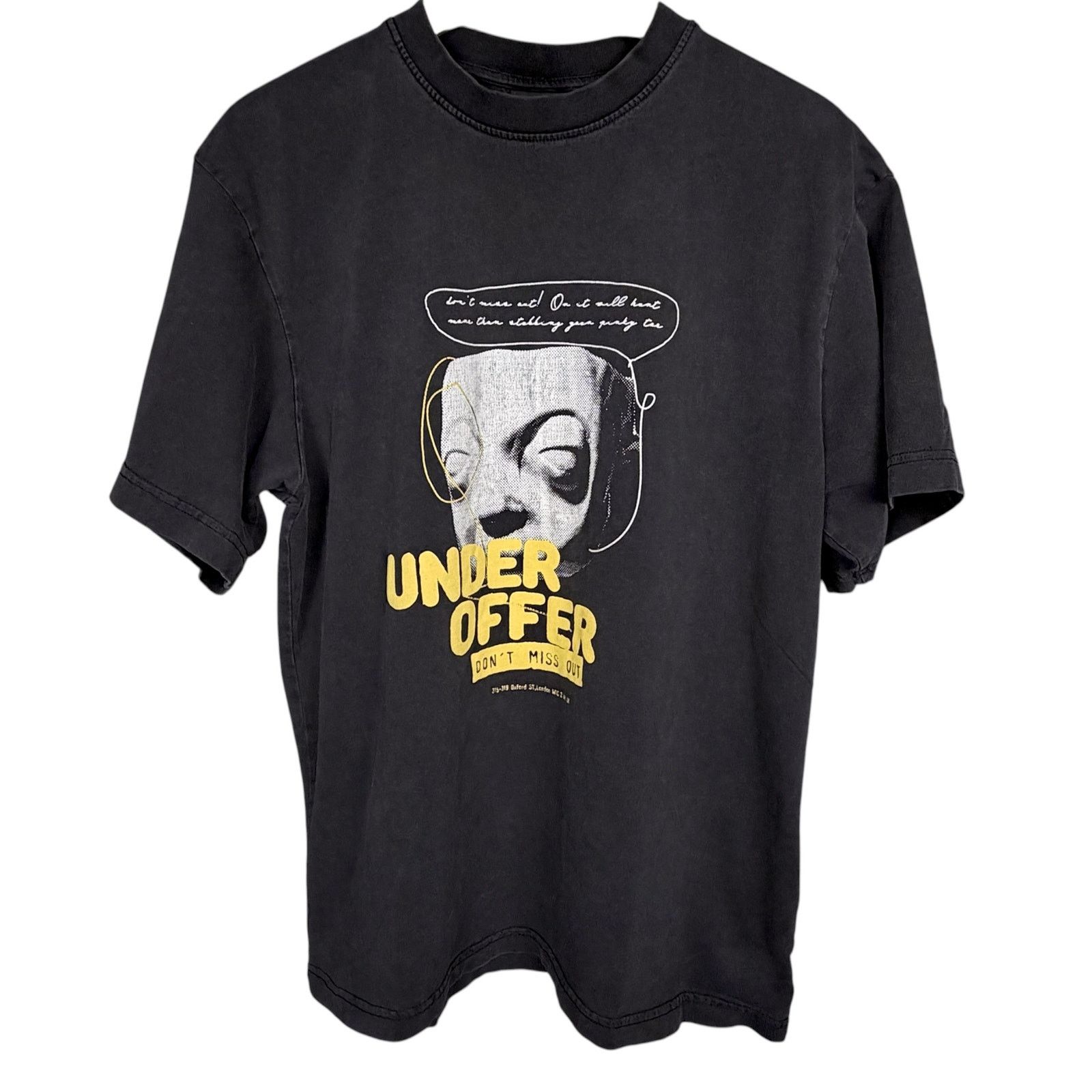 Pull & Bear Pull & Bear STWD Men's Medium Under Offer Graphic T Shirt Size US M / EU 48-50 / 2 - 2 Thumbnail