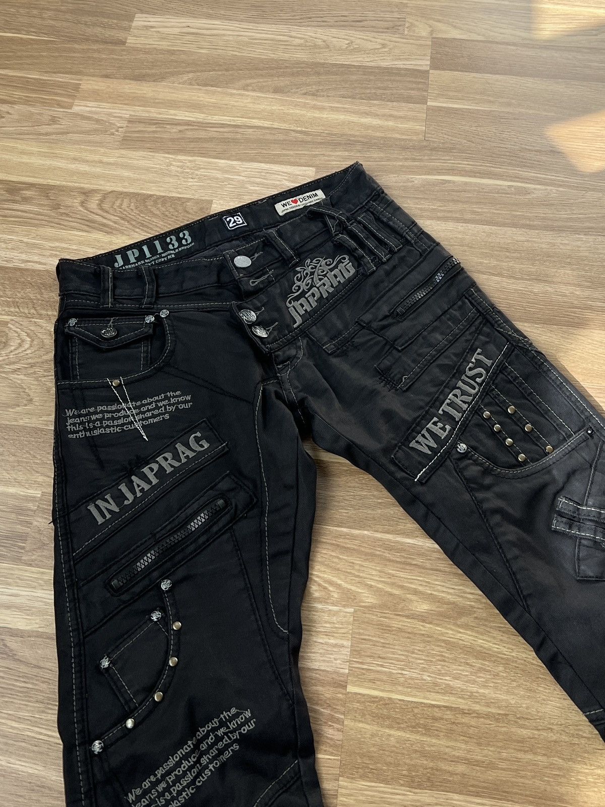 Other Japrag Japan Design Jeans by Okishama Samoki Gray size 29 Size US 29 - 2 Thumbnail