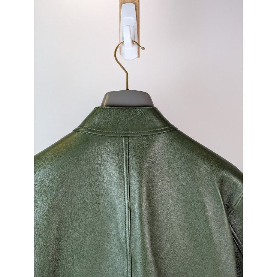 Tom Ford o1rshd1 Leather Jacket in Green Size US M / EU 48-50 / 2 - 16 Thumbnail