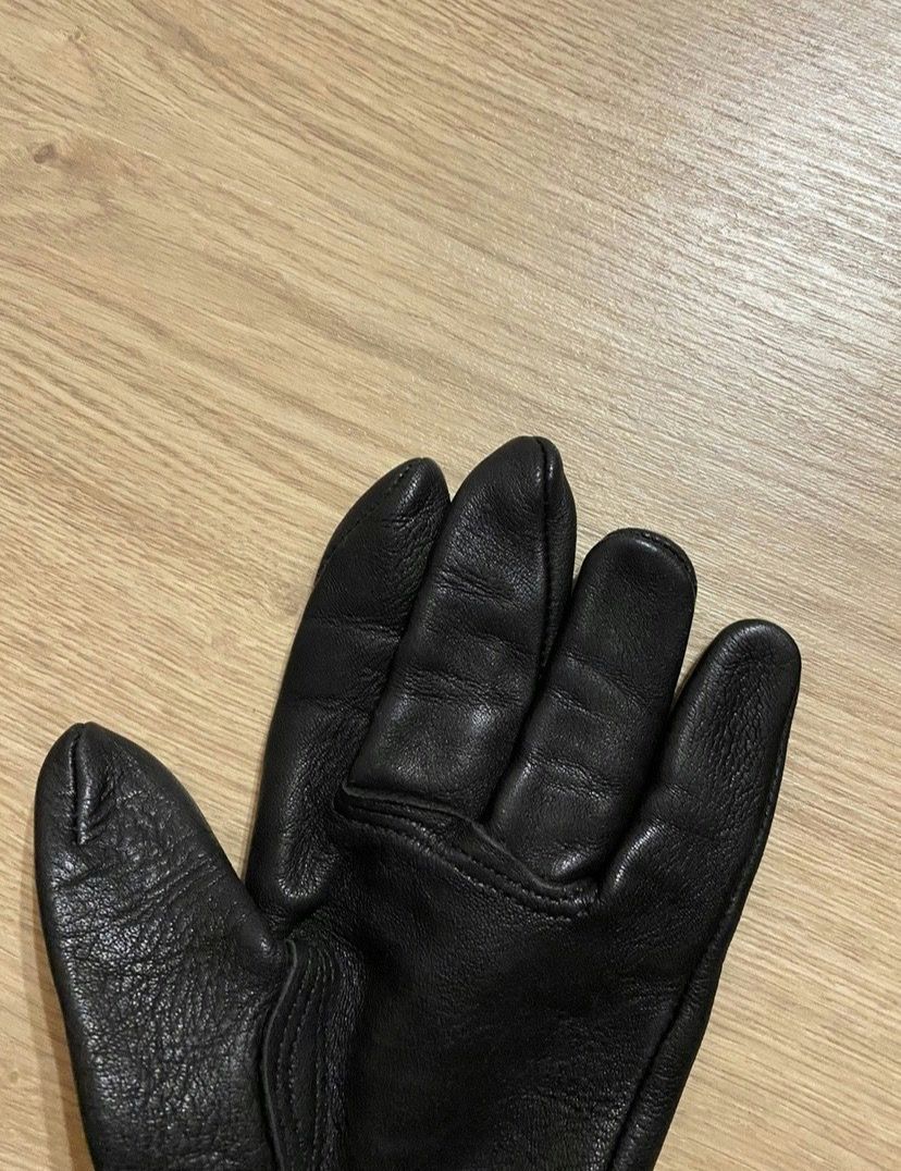 Vintage Vintage 90’s Carhartt Genuine Deerskin Leather Black Gloves Size ONE SIZE - 2 Preview