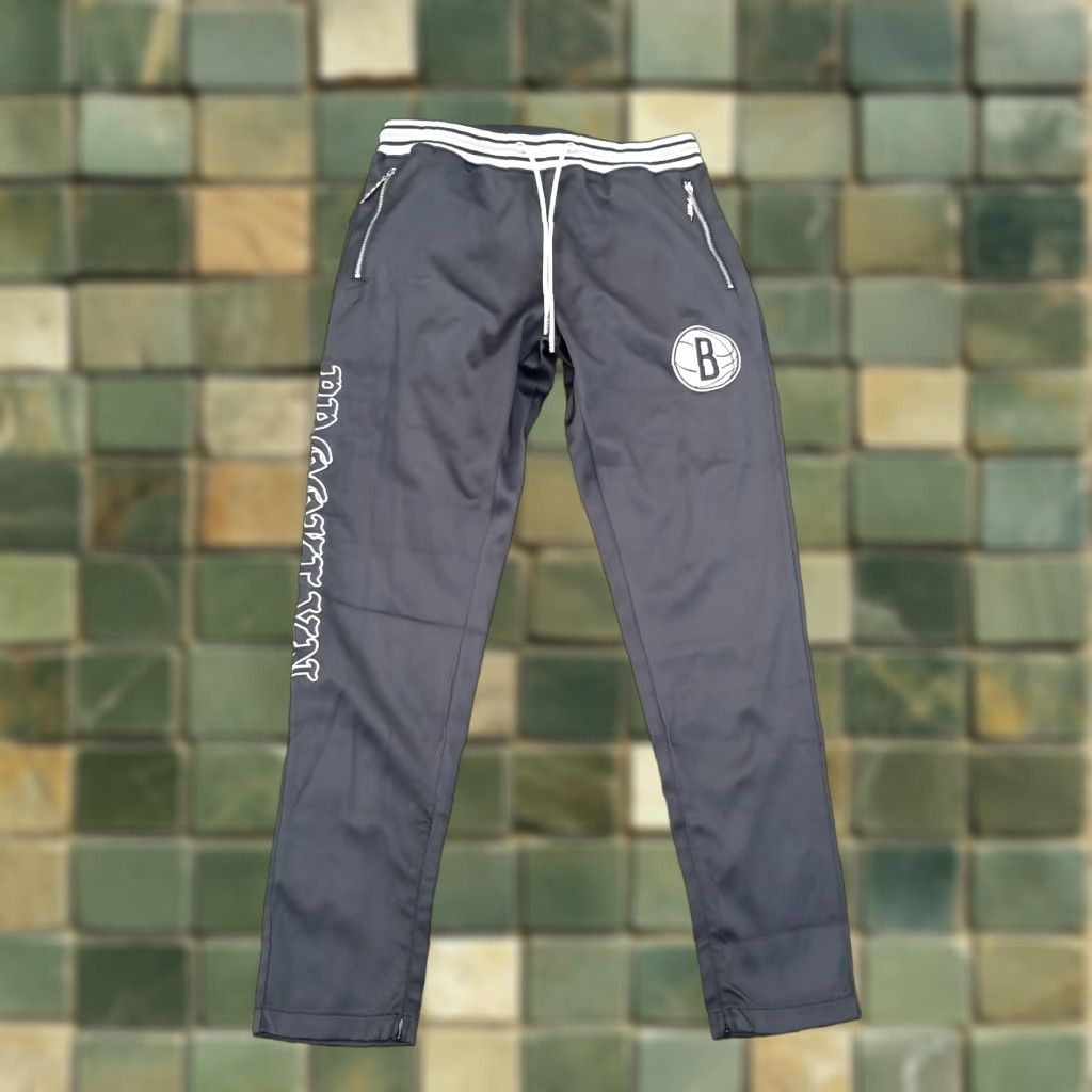 Pro Standard PRO STANDARD MENS Tracksuit 2 Piece Brooklyn Nets jogger pants SIZE L Black Pockets Drawstring Basketball Size 42R - 1 Thumbnail