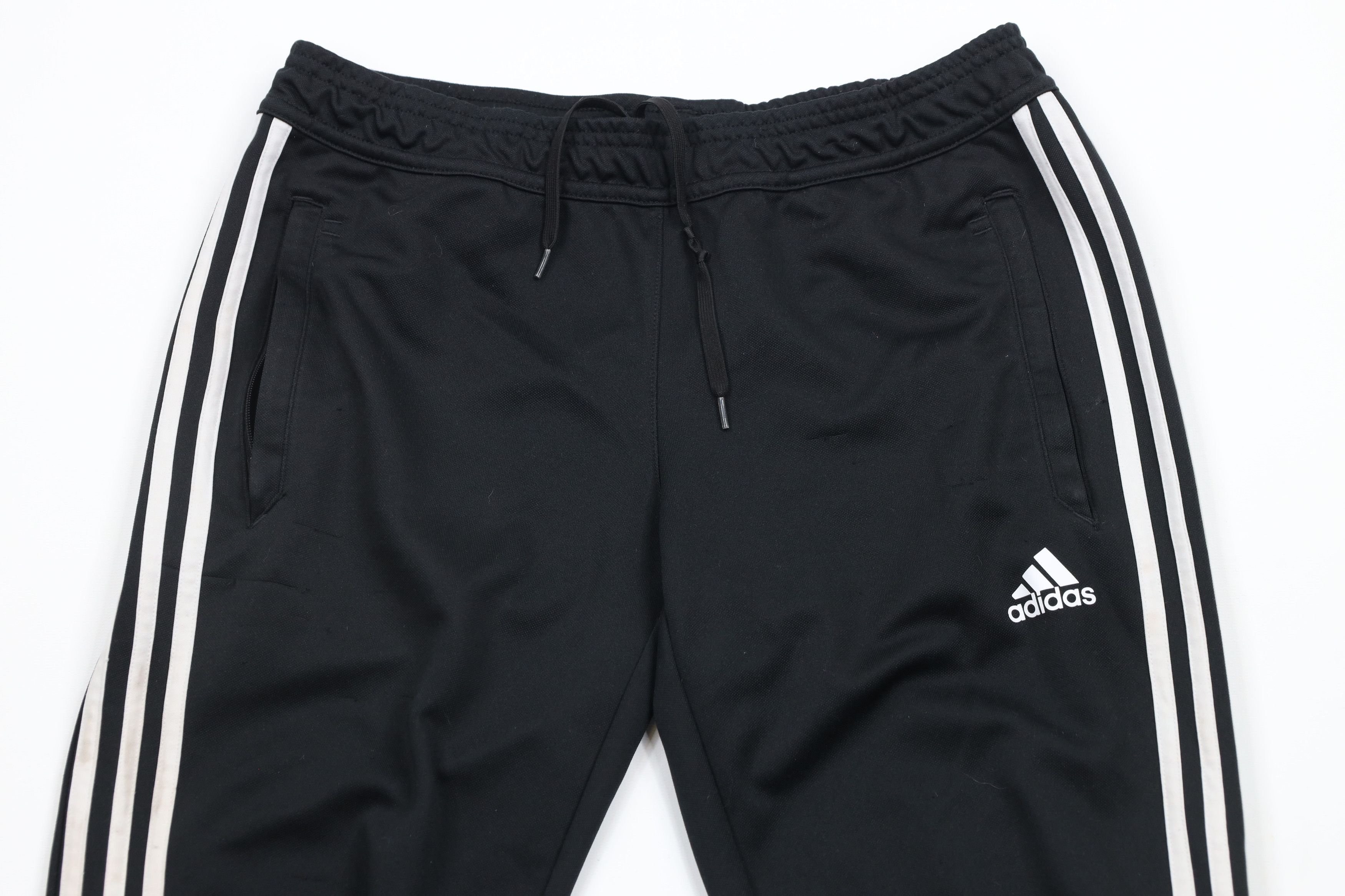 Adidas × Vintage Vintage Adidas Tapered Leg Soccer Warm Up Pants Black Size US 34 / EU 50 - 2 Thumbnail