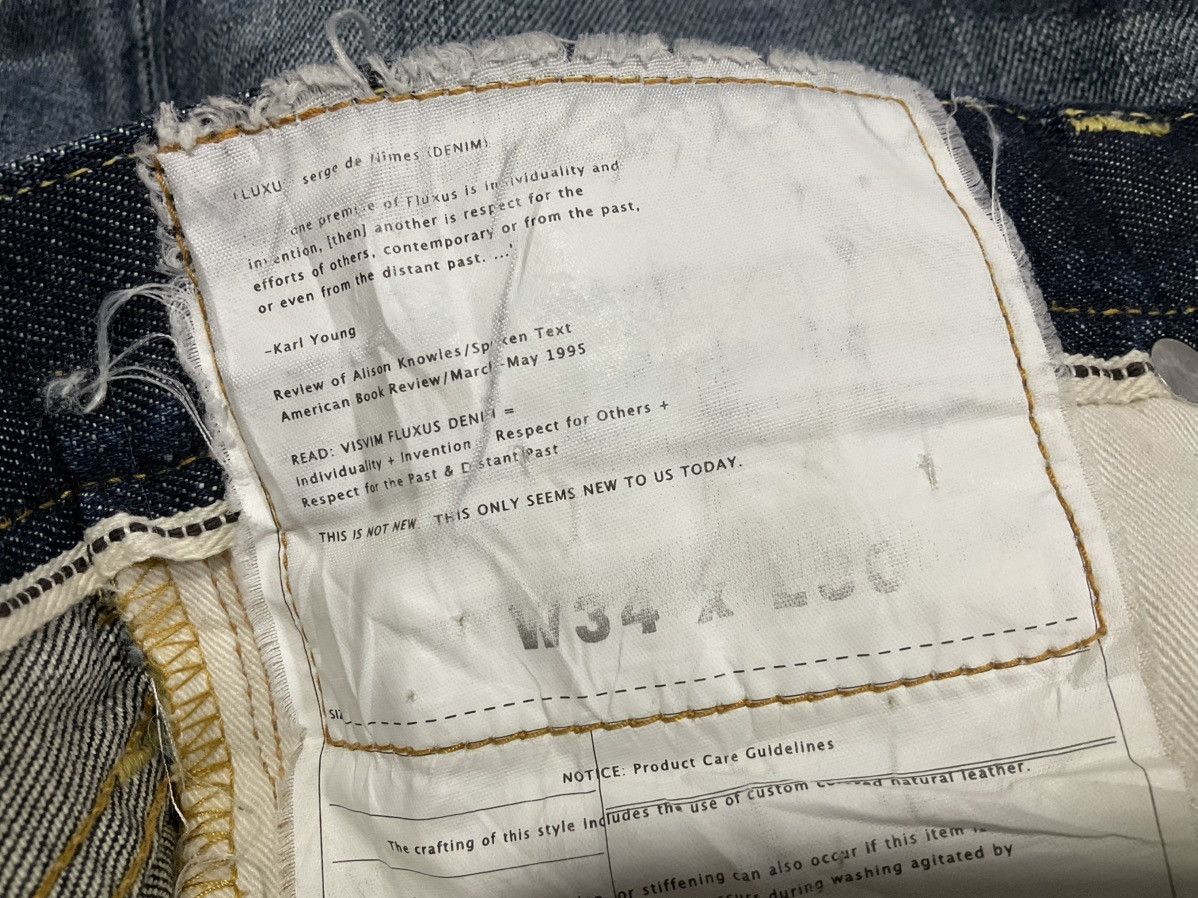Japanese Brand × Visvim 🔥Rare Visvim Fluxus Denim Faded Size US 32 / EU 48 - 17 Thumbnail