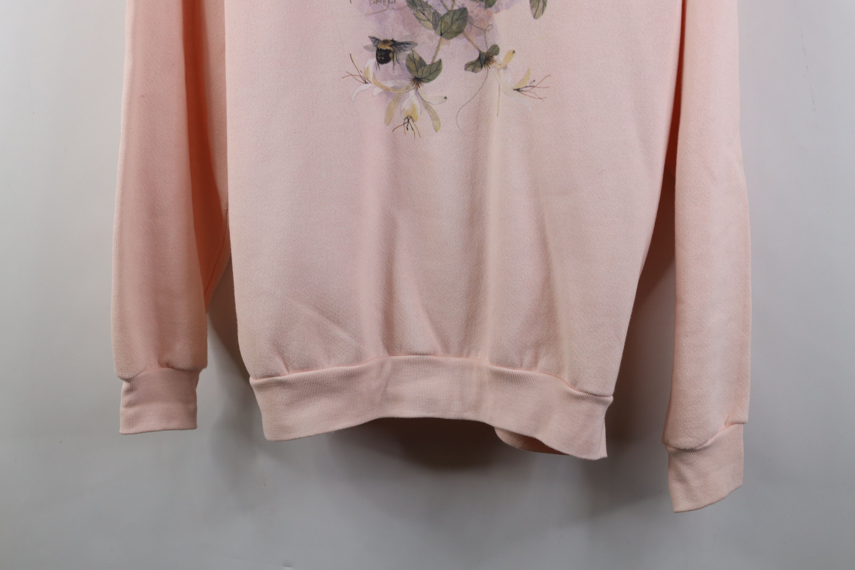 Vintage Vintage 90s Streetwear Butterfly Layered Sweatshirt Pink Size L / US 10 / IT 46 - 3 Thumbnail