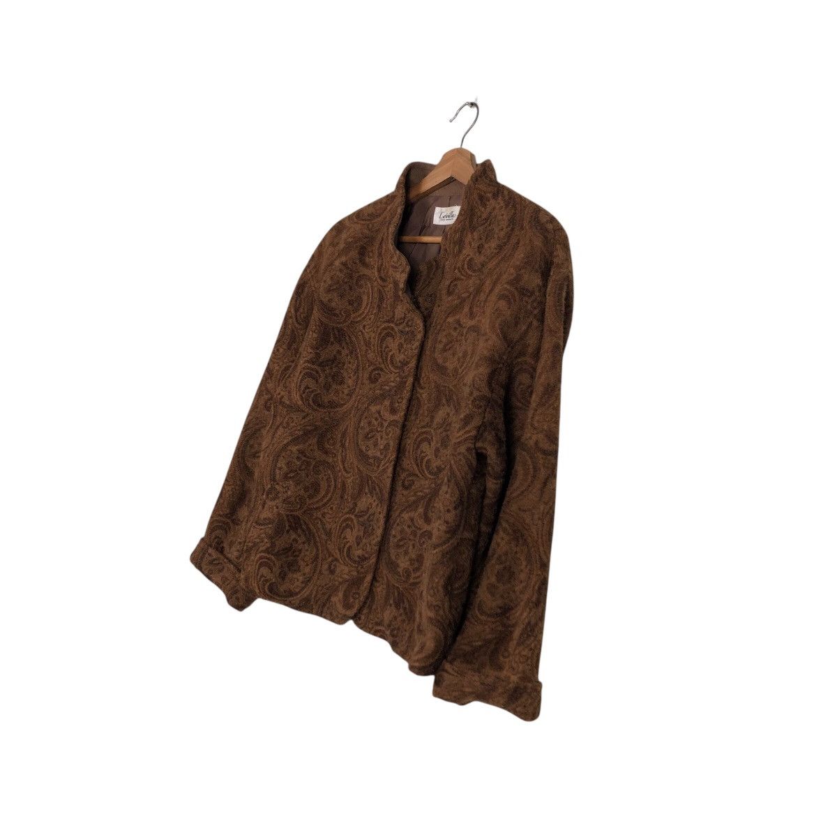 Japanese Brand Cropped Wool Biker Jacket Levilla Navajo Design IsseyMiyake Size US M / EU 48-50 / 2 - 3 Thumbnail