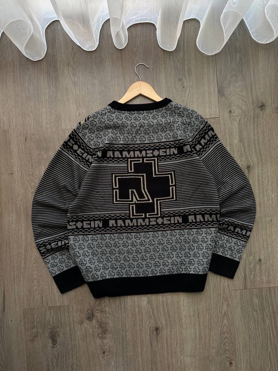 Band Tees × Vintage Vintage Rammstein Rock Band Gray Sweater Center Logo Size US L / EU 52-54 / 3 - 22 Thumbnail
