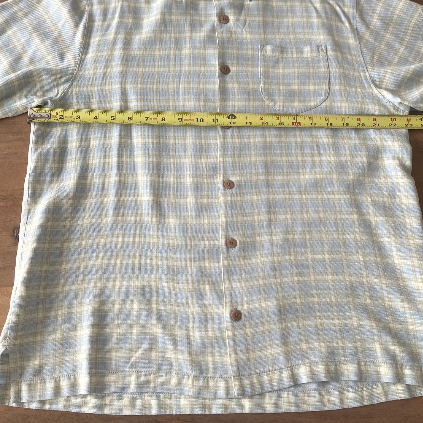 Tommy Bahama Tommy Bahama Shirt Mens Size L Silk Plaid Short Sleeve Button-Up Casual Beach Hawaiian Coastal Size US L / EU 52-54 / 3 - 5 Thumbnail