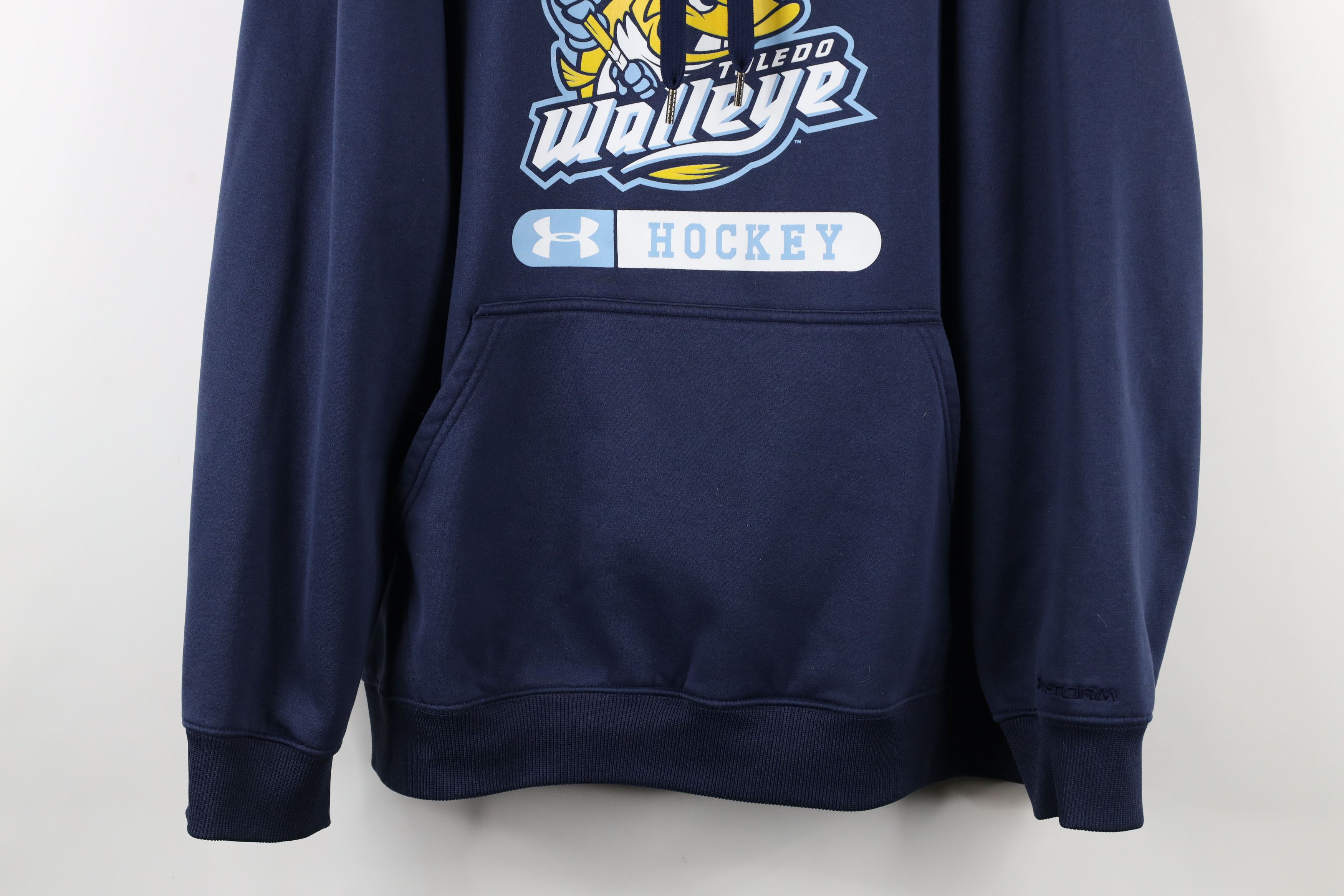 Under Armour × Vintage Under Armour Storm Hockey Toledo Walleye Hockey Hoodie Size US L / EU 52-54 / 3 - 3 Thumbnail