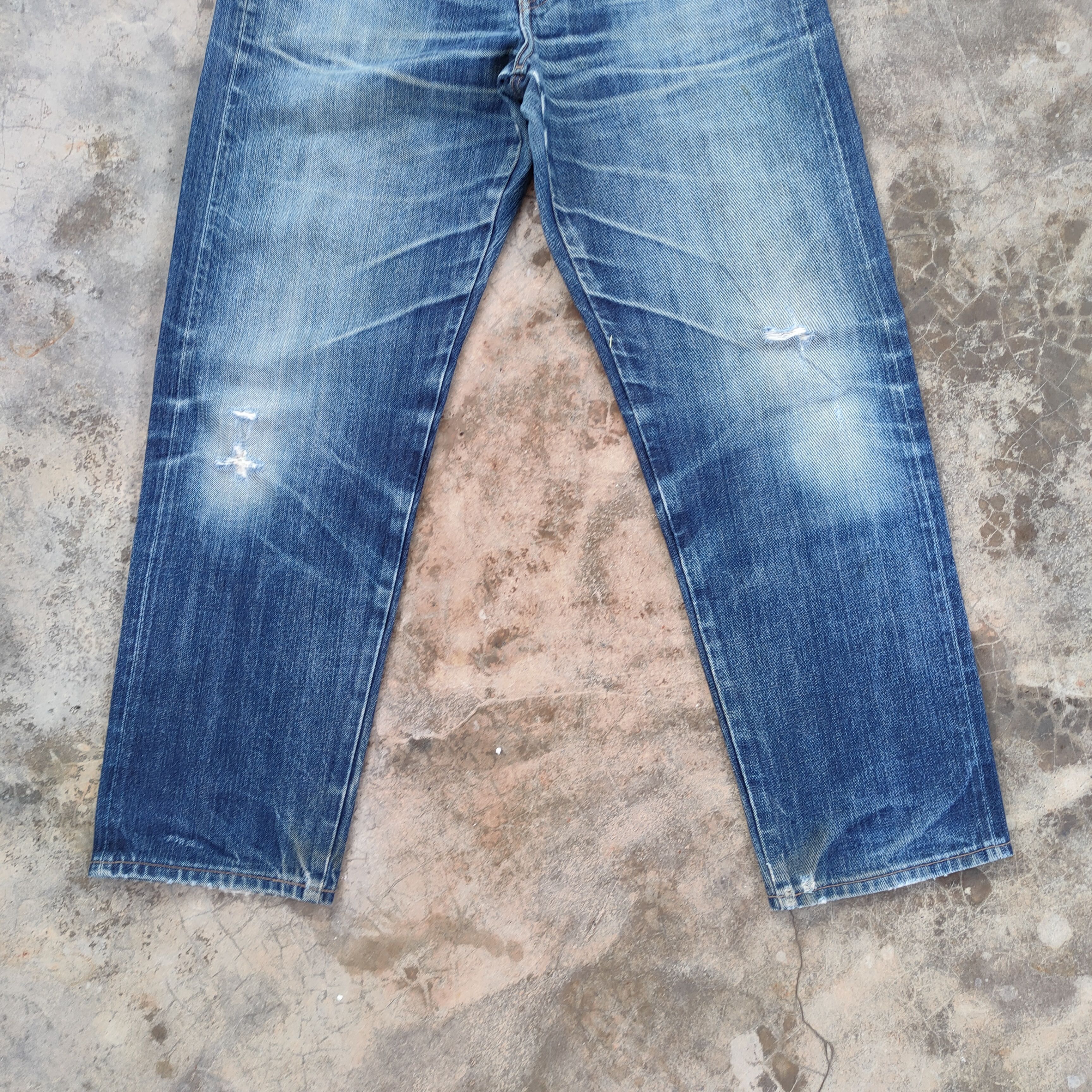 Japanese Brand W34 UNIQLO U FADED DISTRESSED JEANS PANTS Size US 34 / EU 50 - 4 Thumbnail