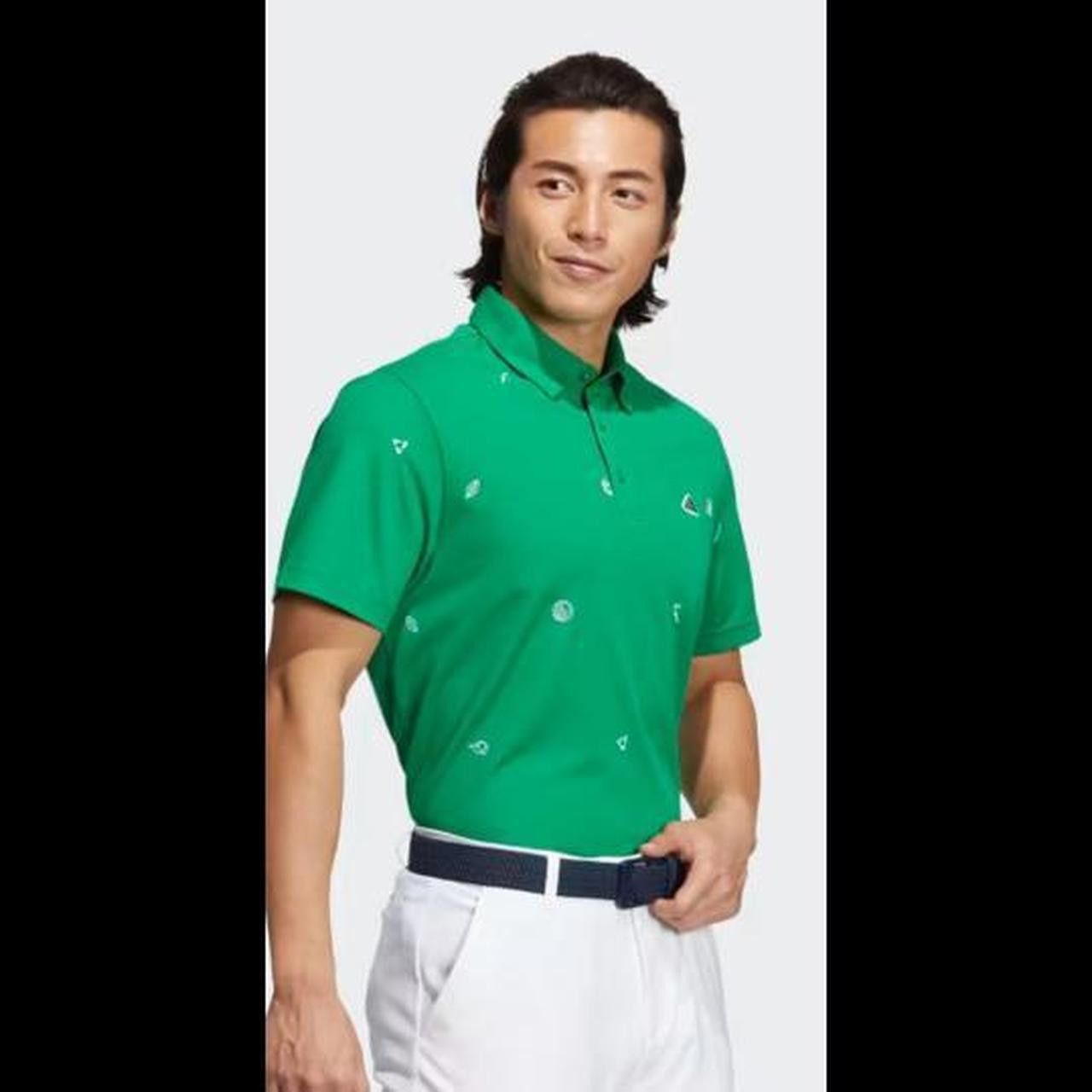 Adidas Mens Play Green Monogram Golf Size US XL / EU 56 / 4 - 8 Thumbnail
