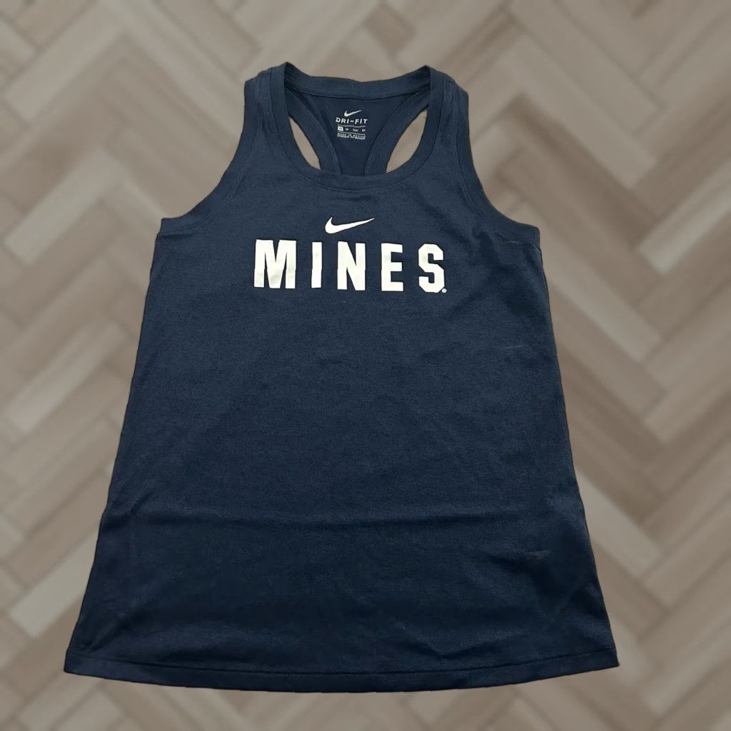 Nike Nike Dri-Fit Colorado School Of Mines Racerback Running Tank Top Women's XS Blue Size XS / US 0-2 / IT 36-38 - 1 Thumbnail