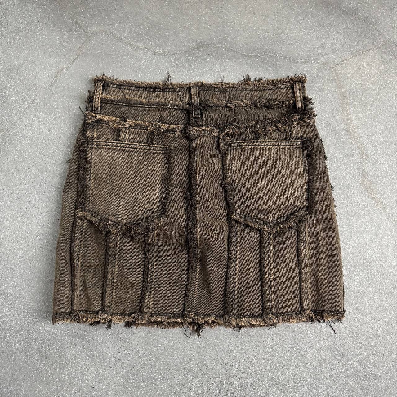 Japanese Brand Avant Garde Faded Distressed Skirt Size 30" / US 8 / IT 44 - 5 Thumbnail