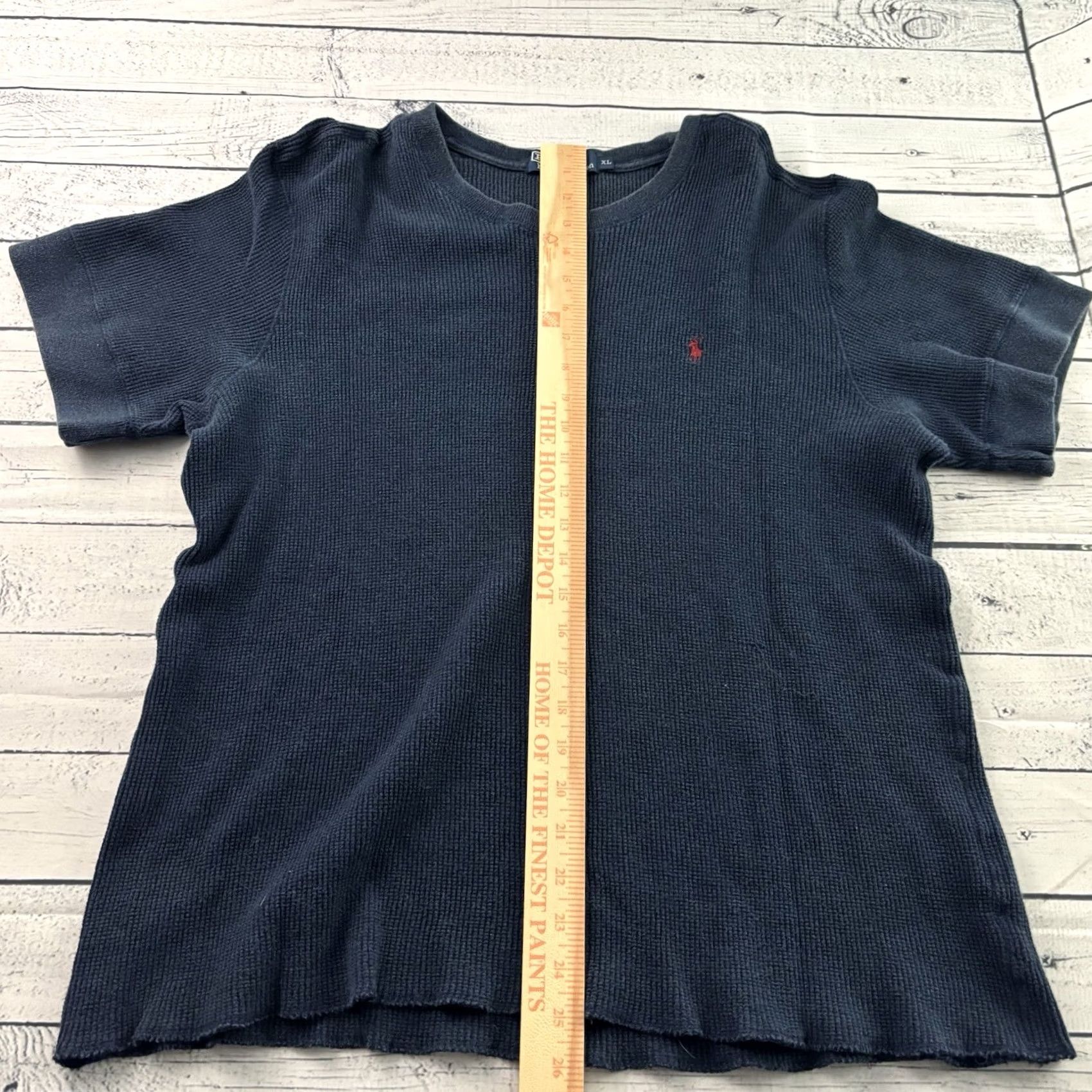 Polo Ralph Lauren Vintage Polo Ralph Lauren Cotton Waffle Short Sleeve Thermal Shirt XL Blue Mens Size US XL / EU 56 / 4 - 4 Thumbnail