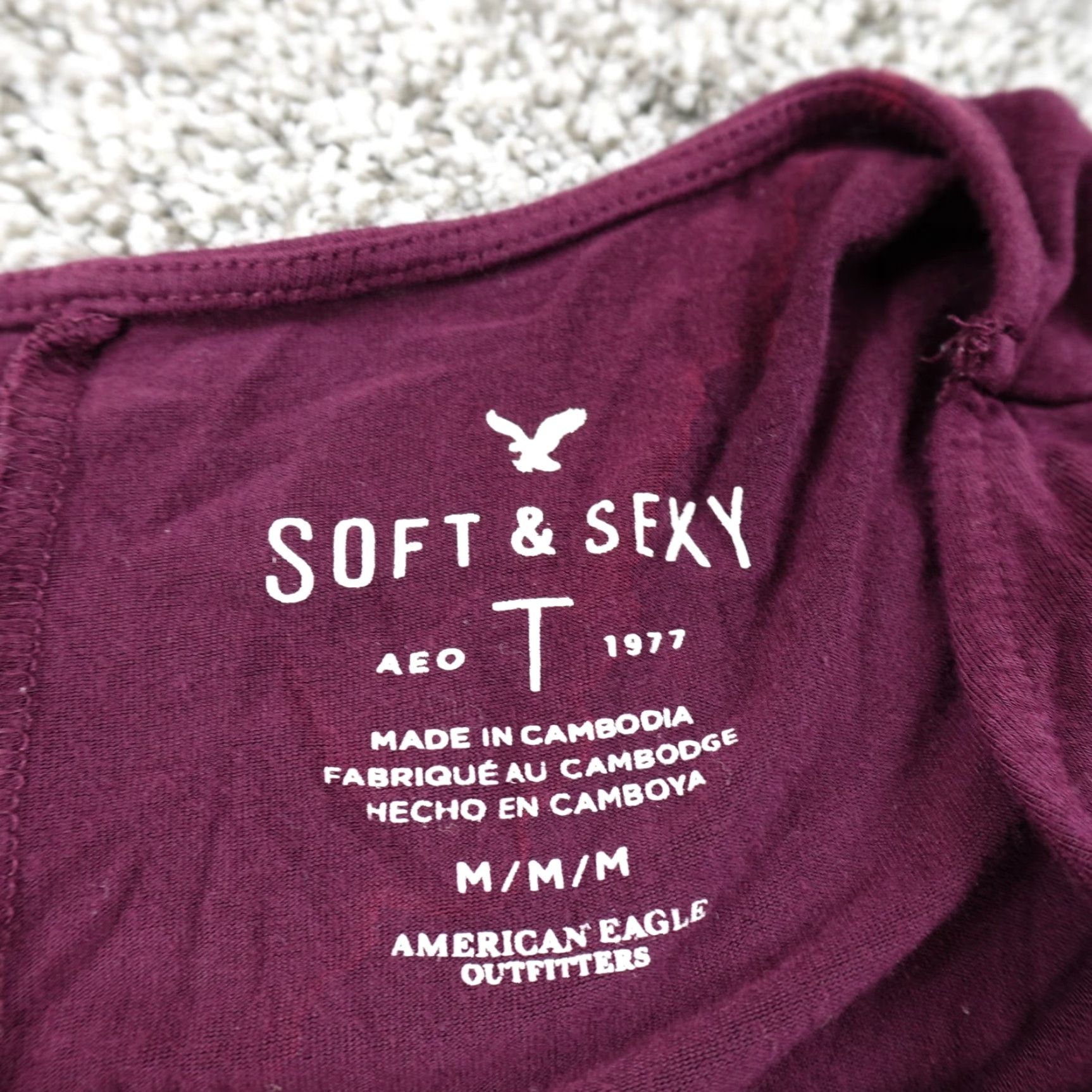 American Eagle Outfitters American Eagle Shirt Womens M Purple Casual Preppy Lightweight Flex Stretch Size M / US 6-8 / IT 42-44 - 5 Thumbnail