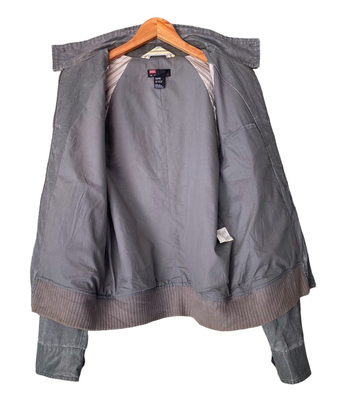 Diesel Rare 🔥 DIESEL Silver Light Zipper Jacket (M) Size US M / EU 48-50 / 2 - 16 Thumbnail