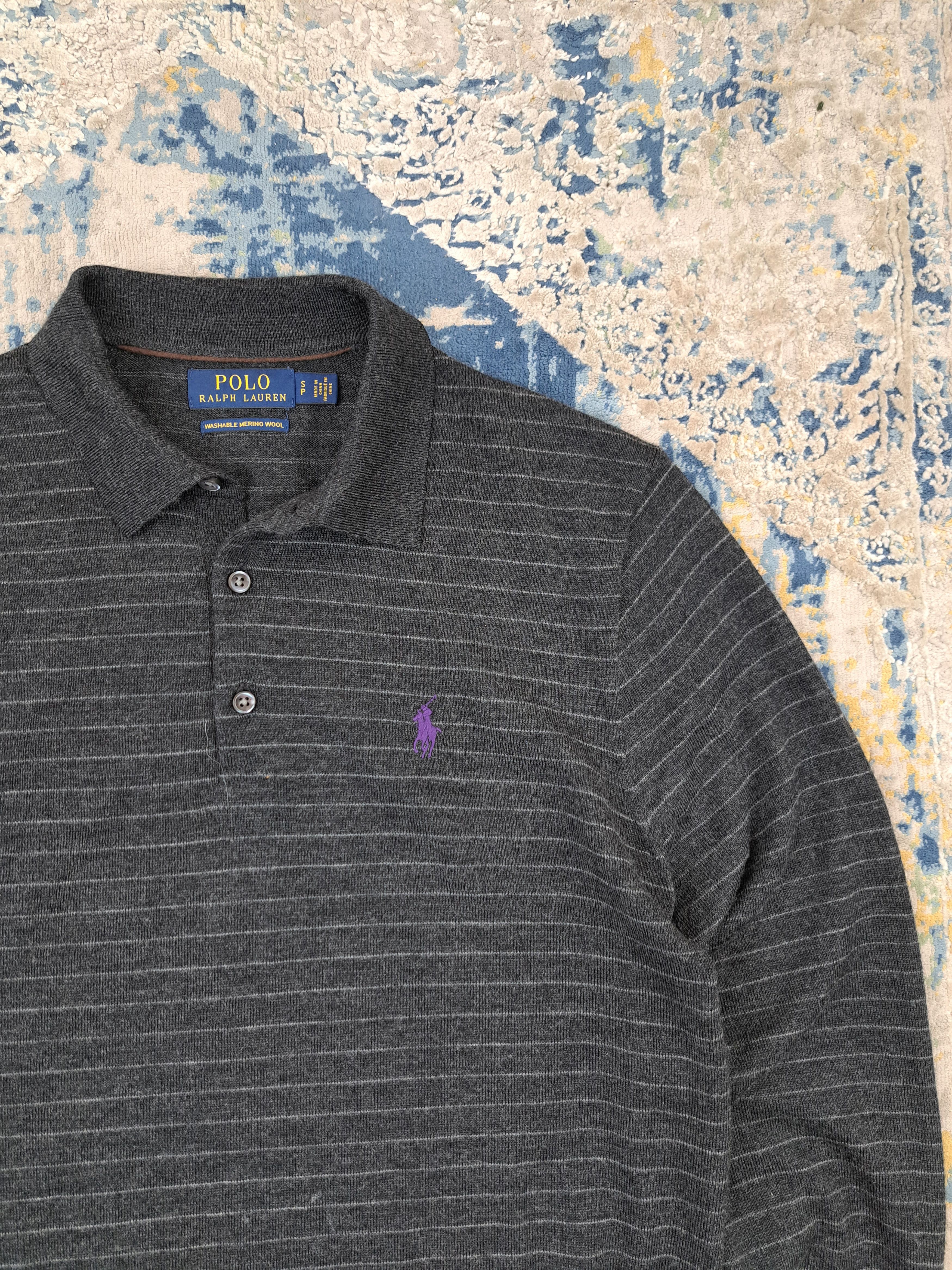 Polo Ralph Lauren Ralph Lauren Merino Wool Quarter Button Up Polo Sweater Size US S / EU 44-46 / 1 - 2 Thumbnail