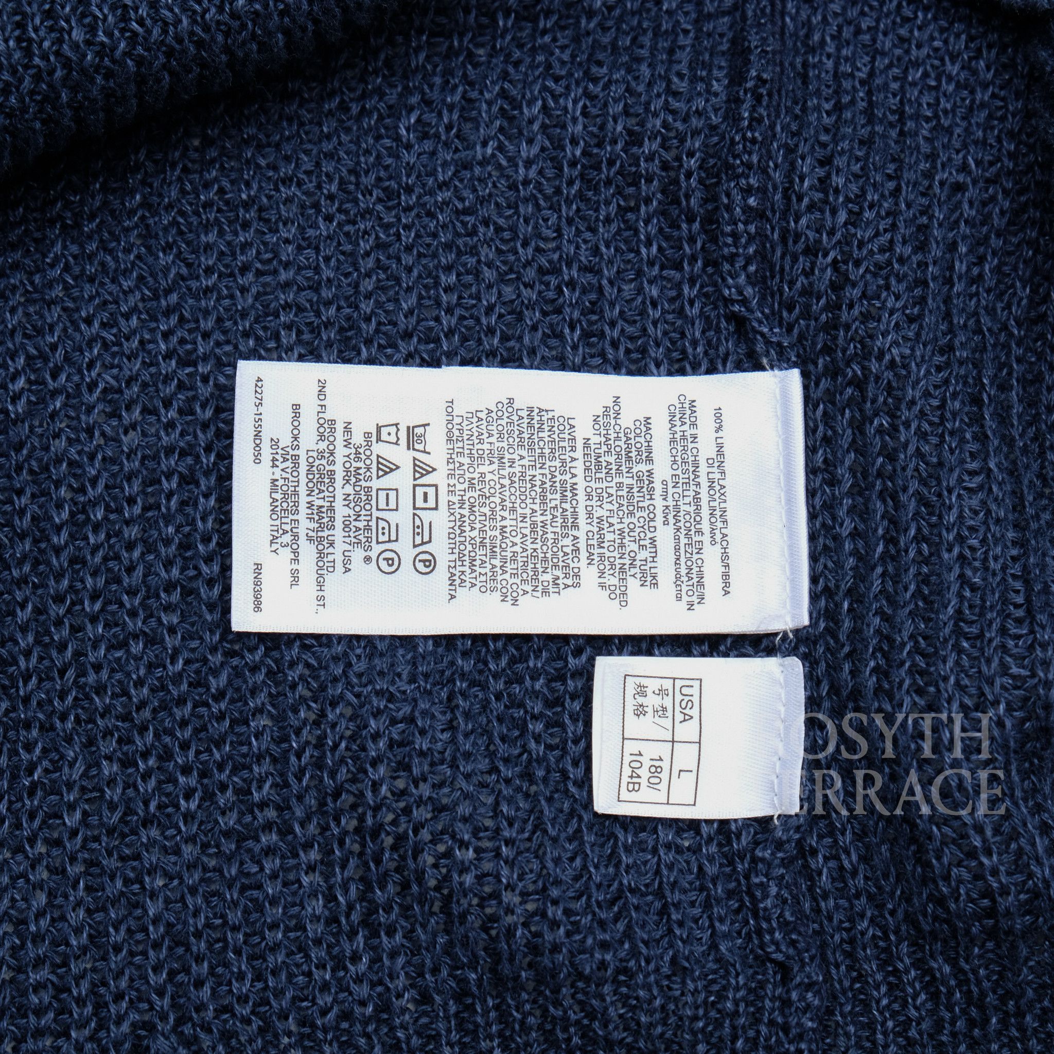 【Brooks Brothers / V-NECK KNIT CARDIGAN (ITALIAN YARN) / L】